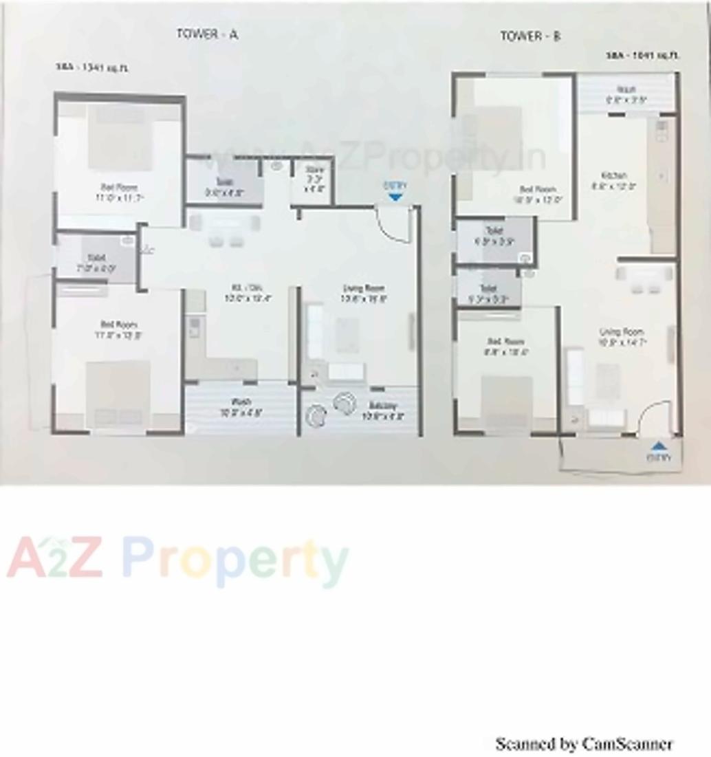 Layout of real estate project Vrundalay Avenue located at Gotri, Vadodara, Gujarat