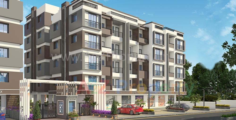 3D Elevation of real estate project Vrundalay Heights located at Vadodara, Vadodara, Gujarat