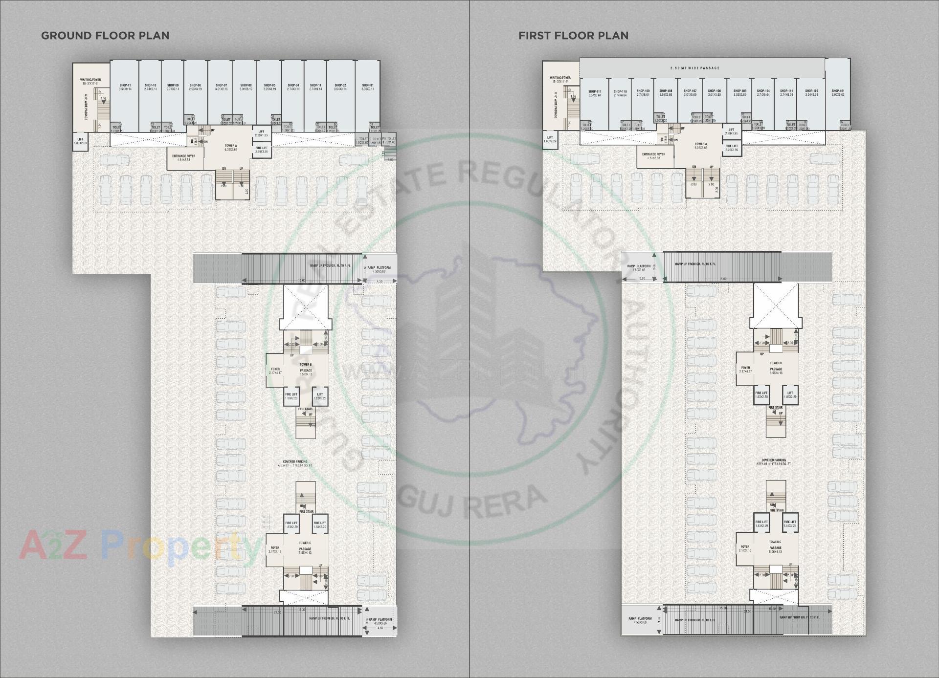 Layout of real estate project Vrundavan Bliss located at Bapod, Vadodara, Gujarat