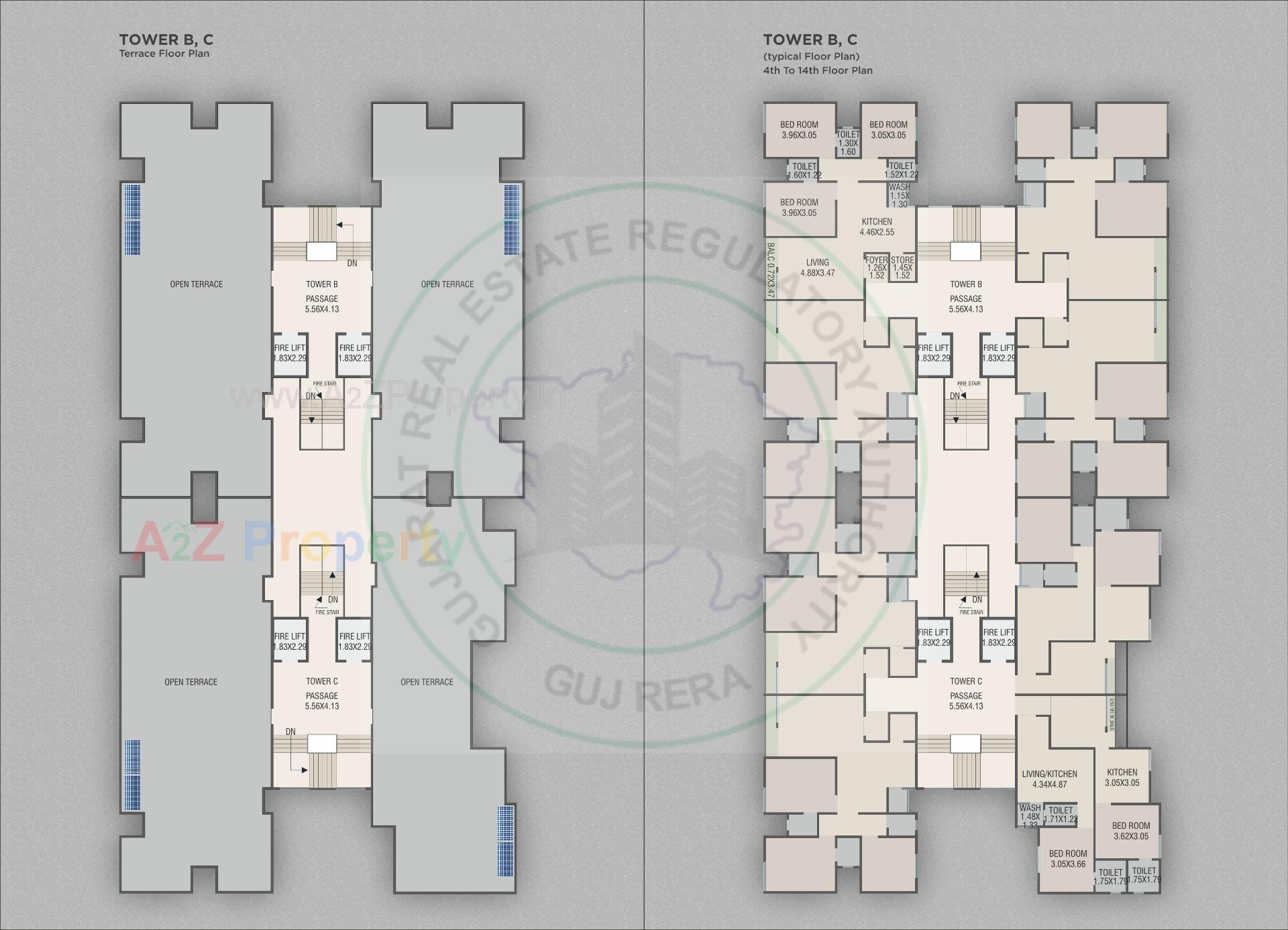 Layout of real estate project Vrundavan Bliss located at Bapod, Vadodara, Gujarat