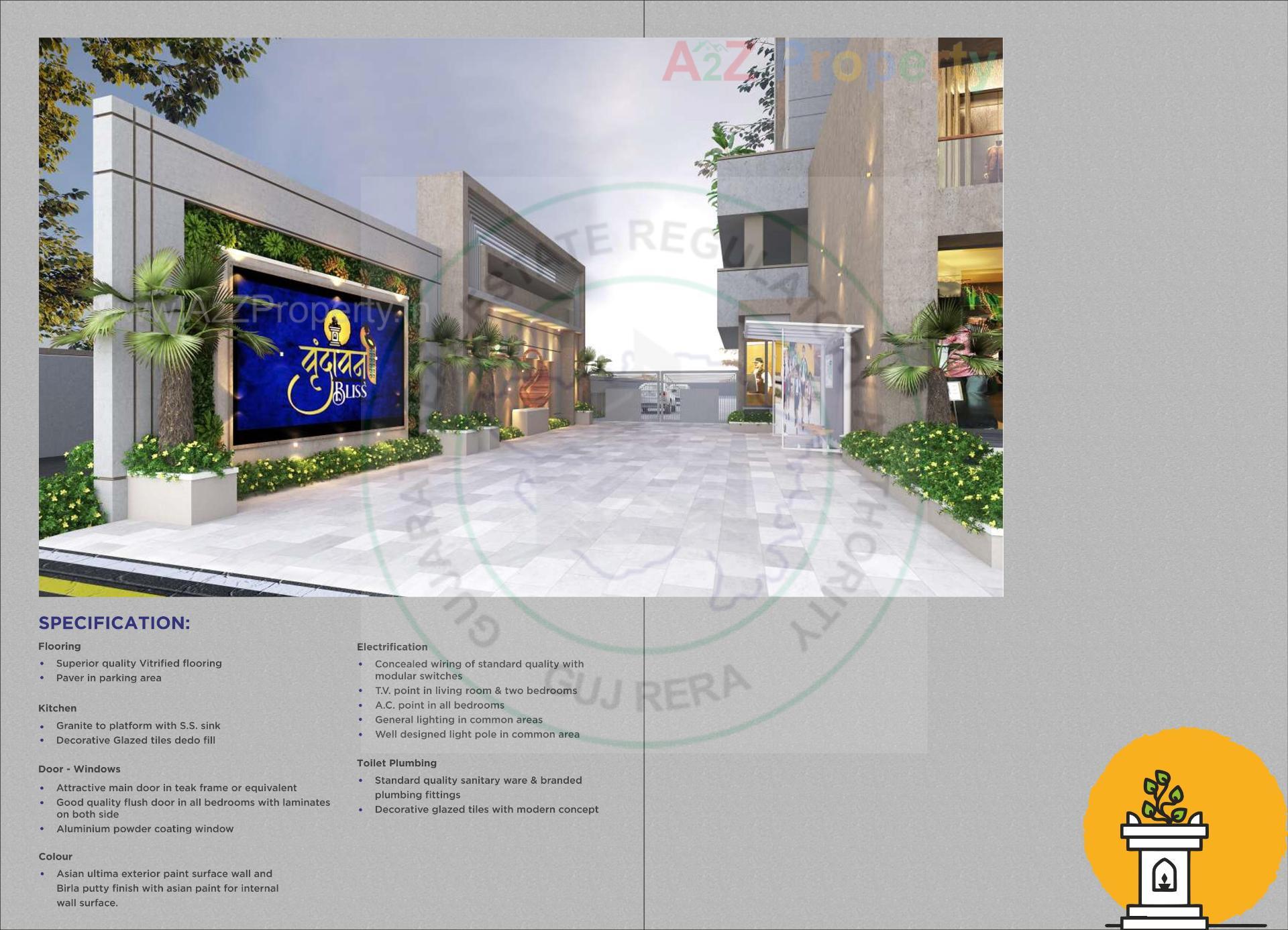  of real estate project Vrundavan Bliss located at Bapod, Vadodara, Gujarat