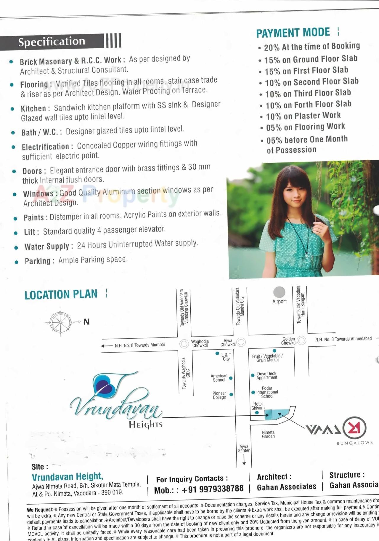 of real estate project Vrundavan Heights located at Nimeta, Vadodara, Gujarat