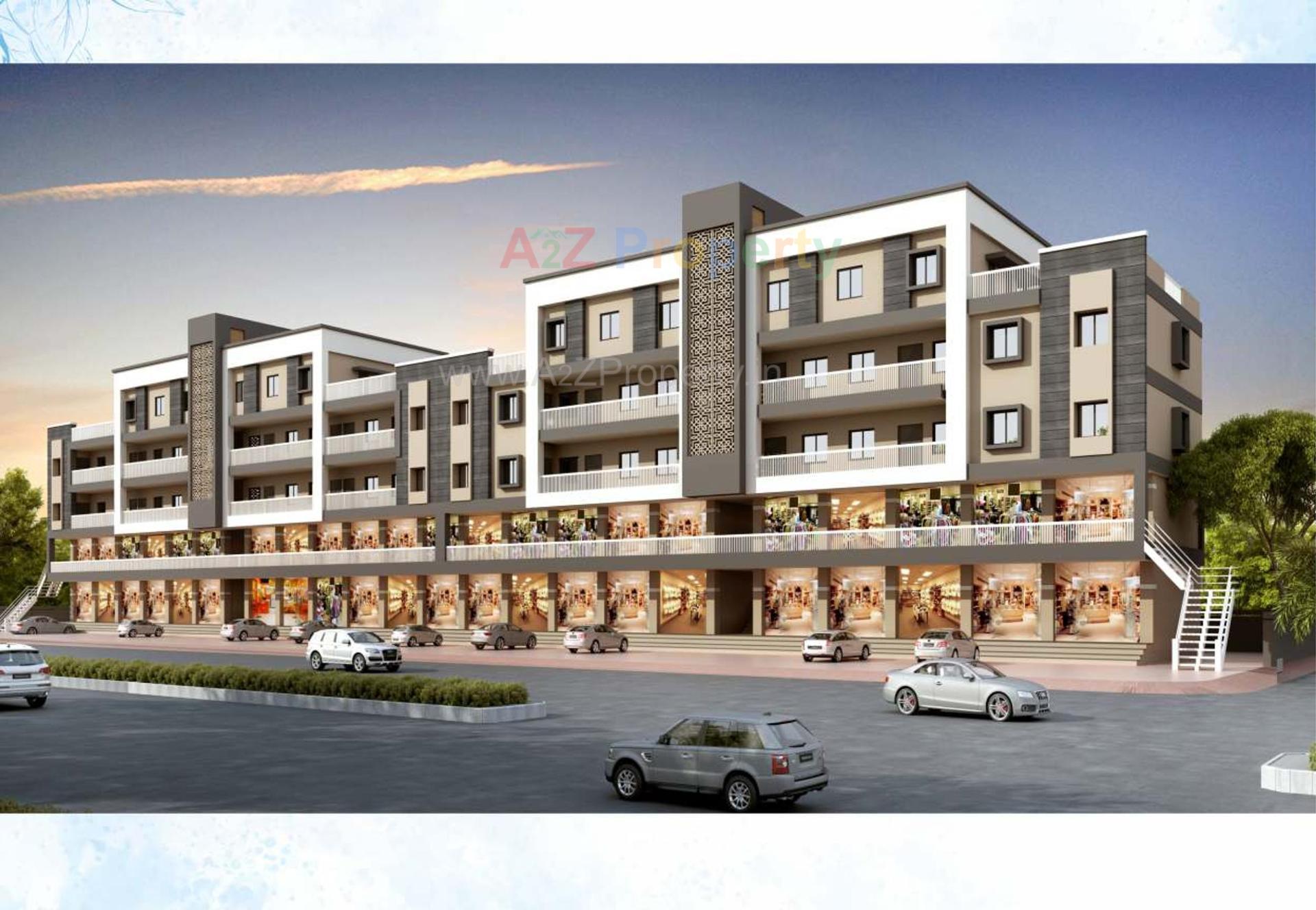 3D Elevation of real estate project Vrundavan Park located at Bapod, Vadodara, Gujarat