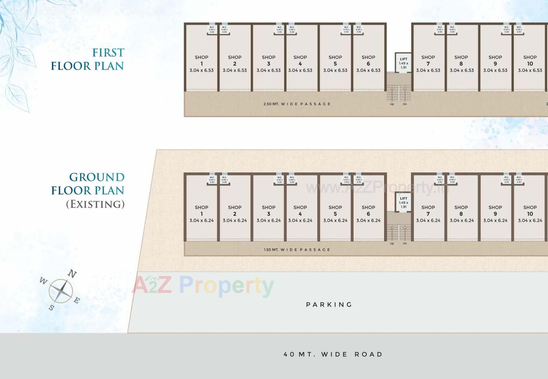 Layout of real estate project Vrundavan Park located at Bapod, Vadodara, Gujarat