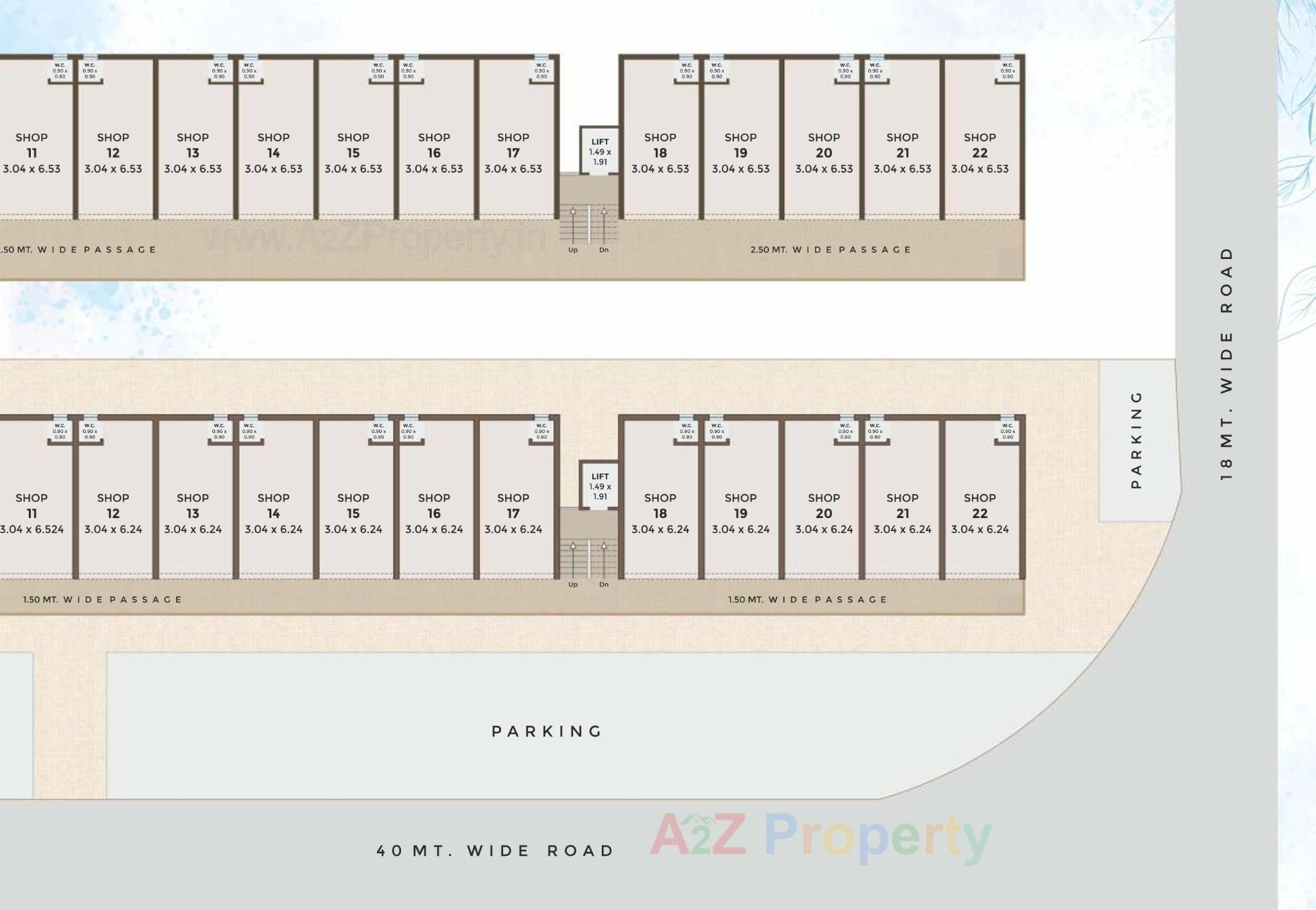 Layout of real estate project Vrundavan Park located at Bapod, Vadodara, Gujarat