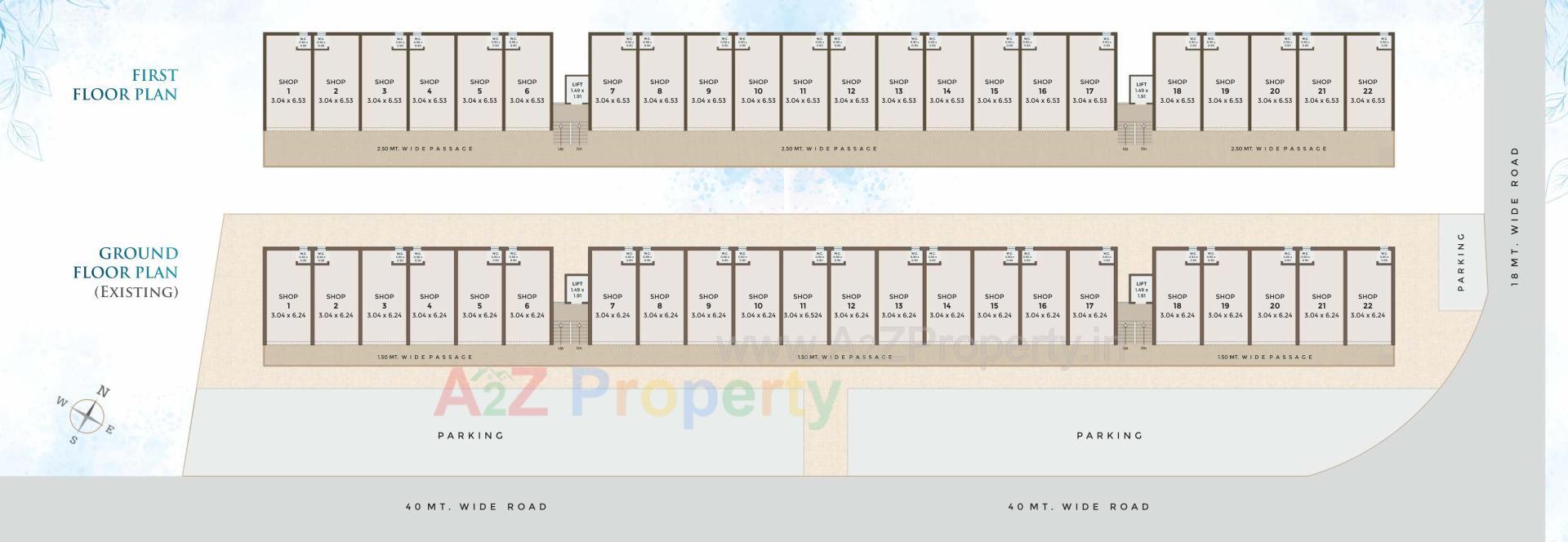 Layout of real estate project Vrundavan Park located at Bapod, Vadodara, Gujarat