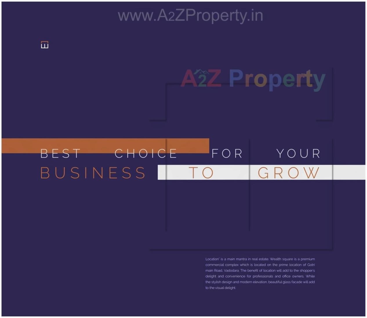 Layout of real estate project Wealth Square located at Gotri, Vadodara, Gujarat