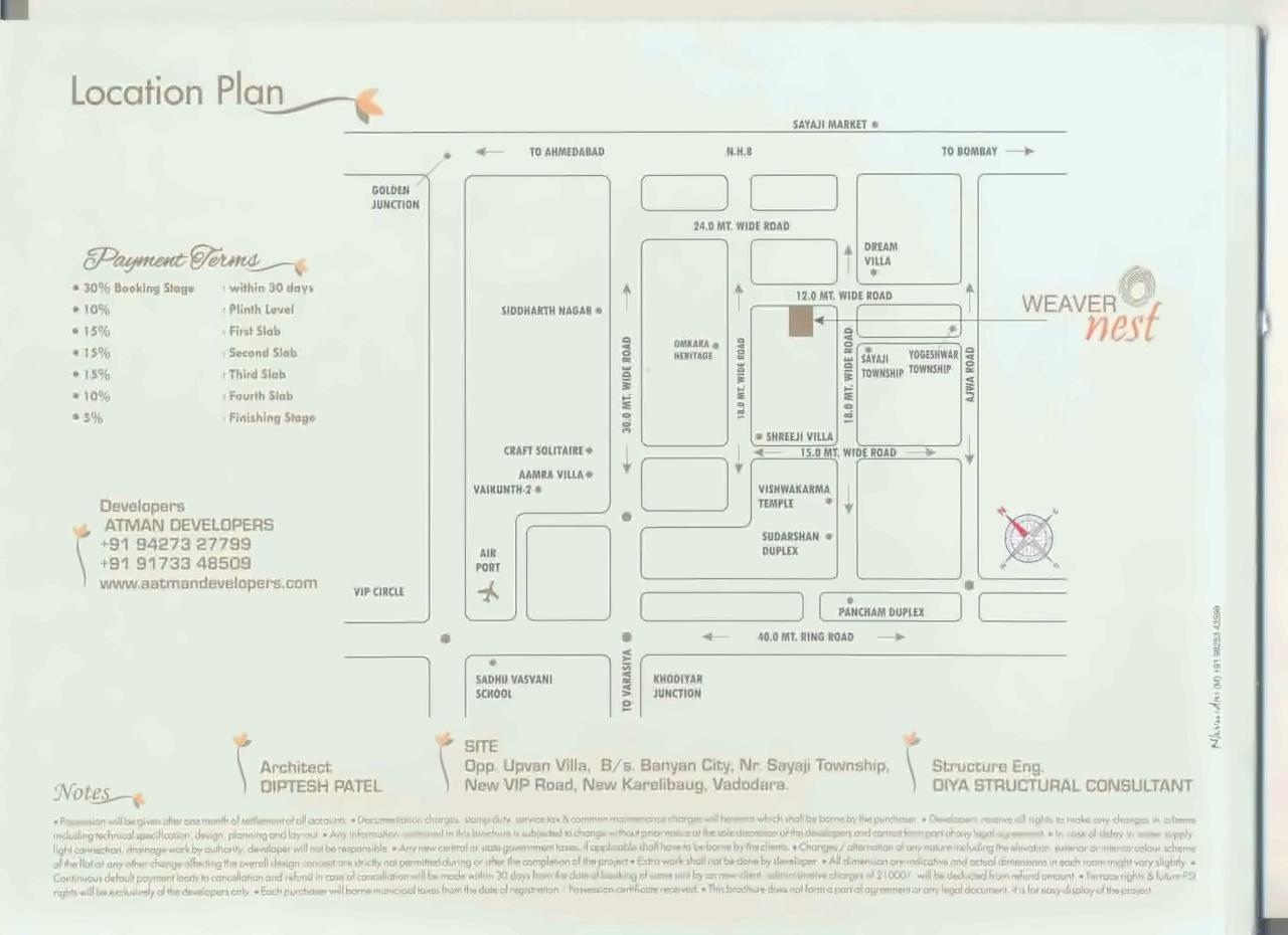  of real estate project Weaver Nest   Tower located at Sayajipura, Vadodara, Gujarat