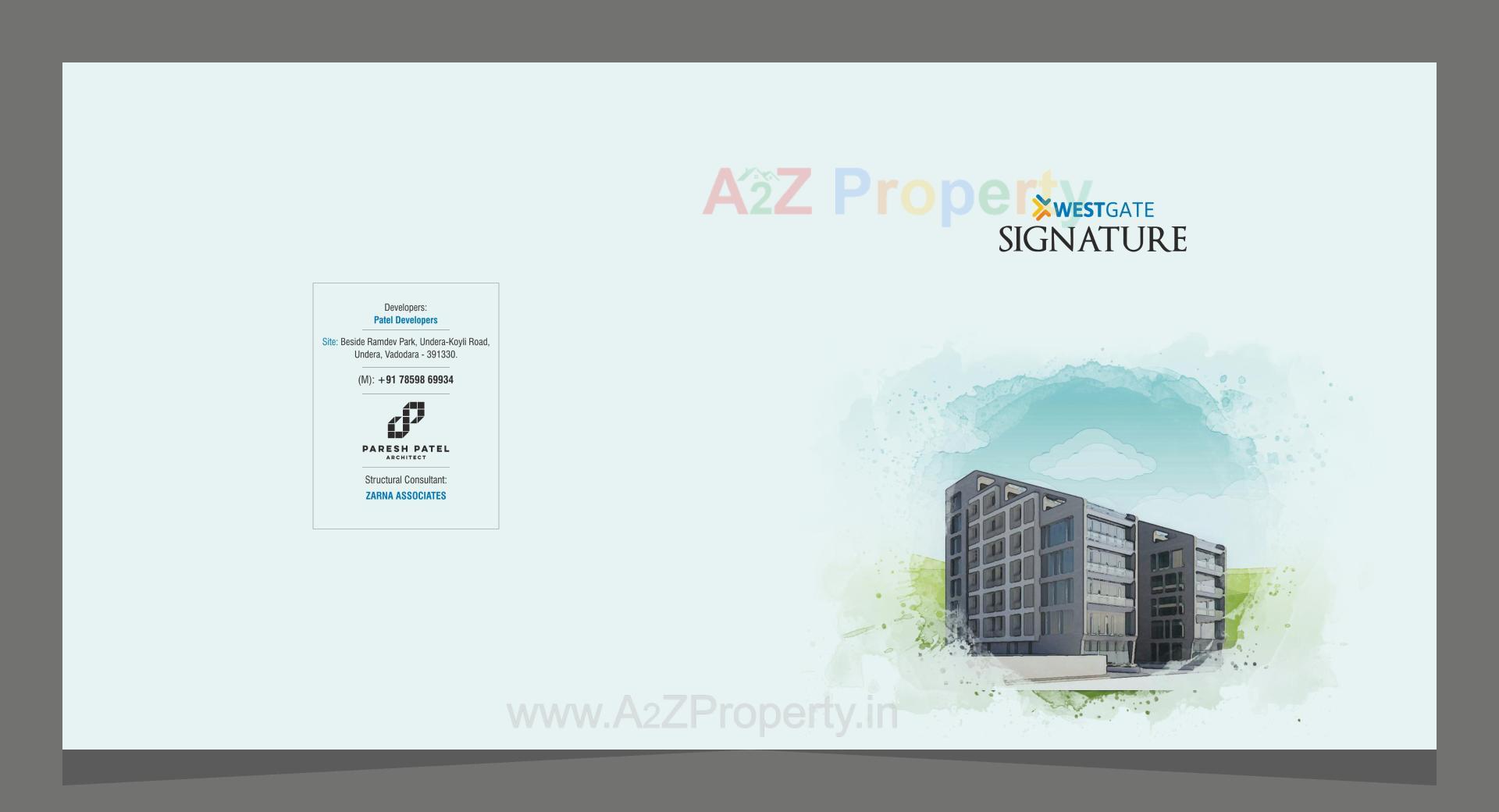  of real estate project Westgate Signature located at Undera, Vadodara, Gujarat