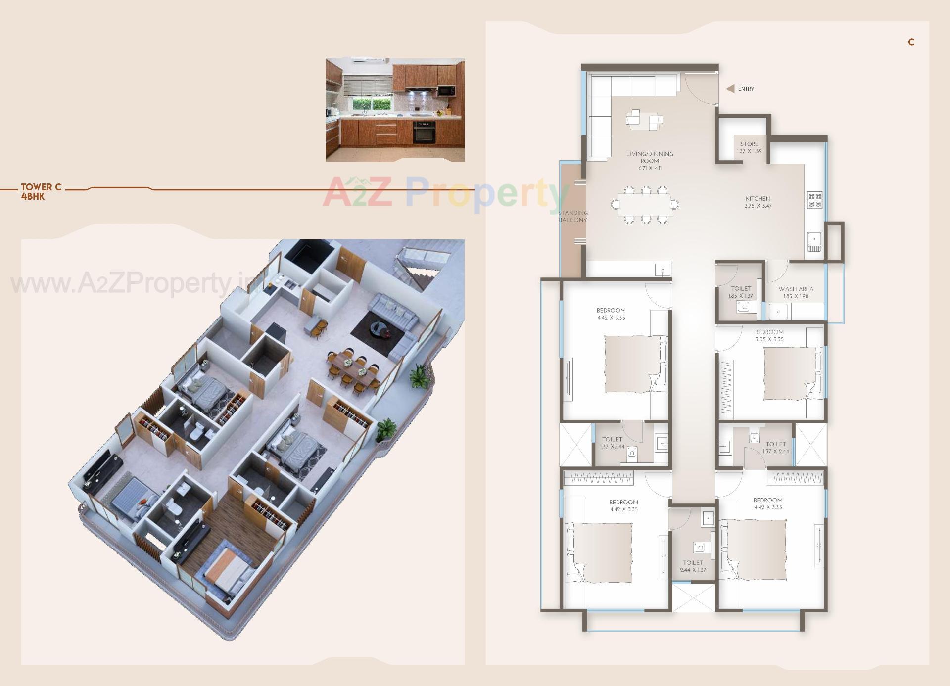 Layout of real estate project White Flag located at Sama, Vadodara, Gujarat
