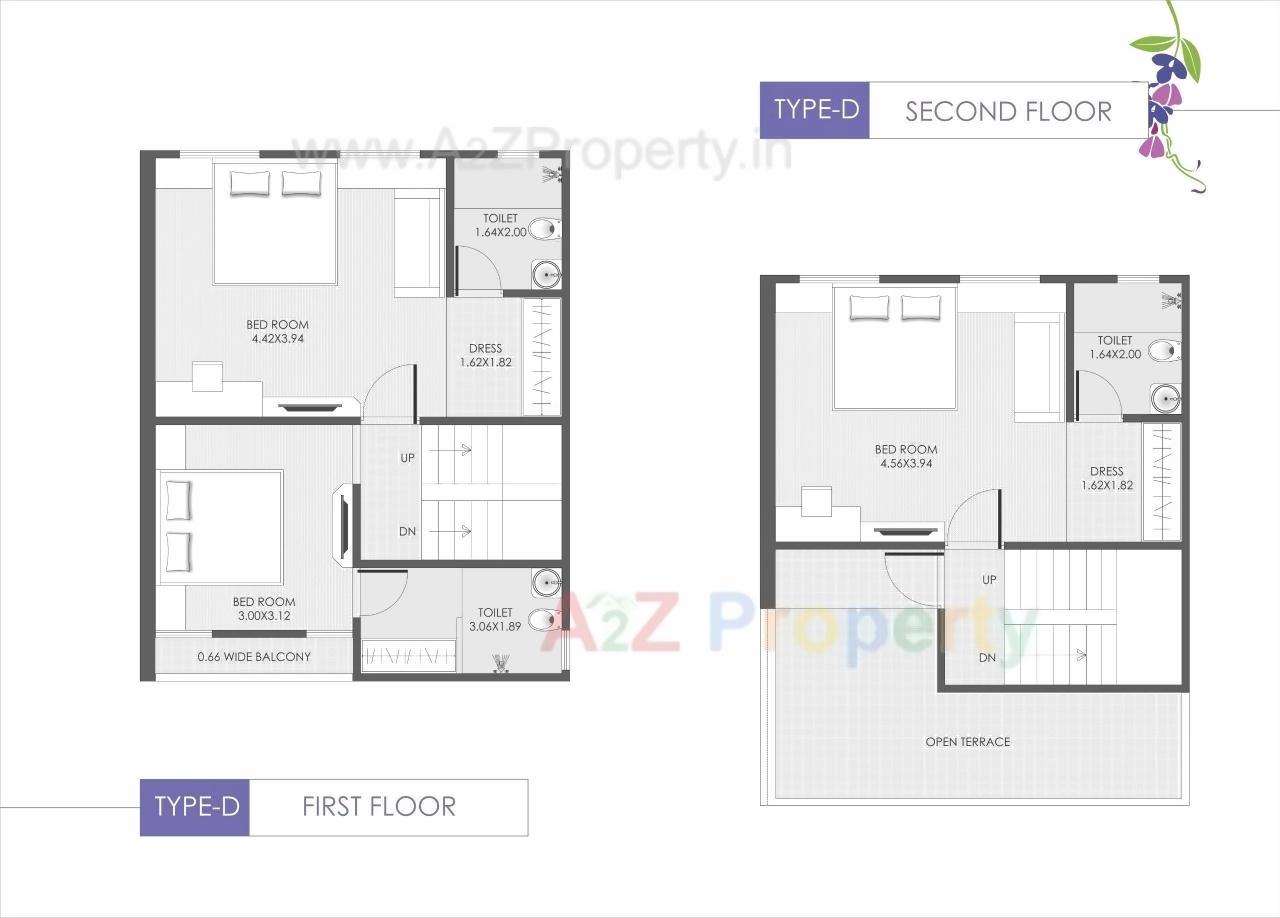Layout of real estate project Wisteria located at Vadsar, Vadodara, Gujarat