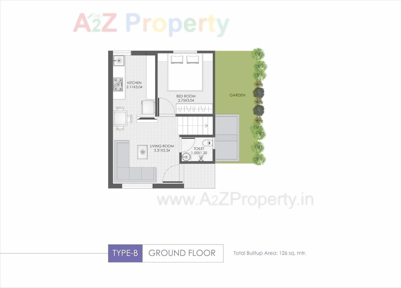 Layout of real estate project Wisteria located at Vadsar, Vadodara, Gujarat