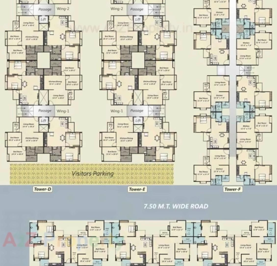 Layout of real estate project Wisteria Heights located at Kapurai, Vadodara, Gujarat