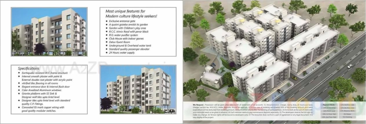 3D Elevation of real estate project Wisteria Heights located at Kapurai, Vadodara, Gujarat