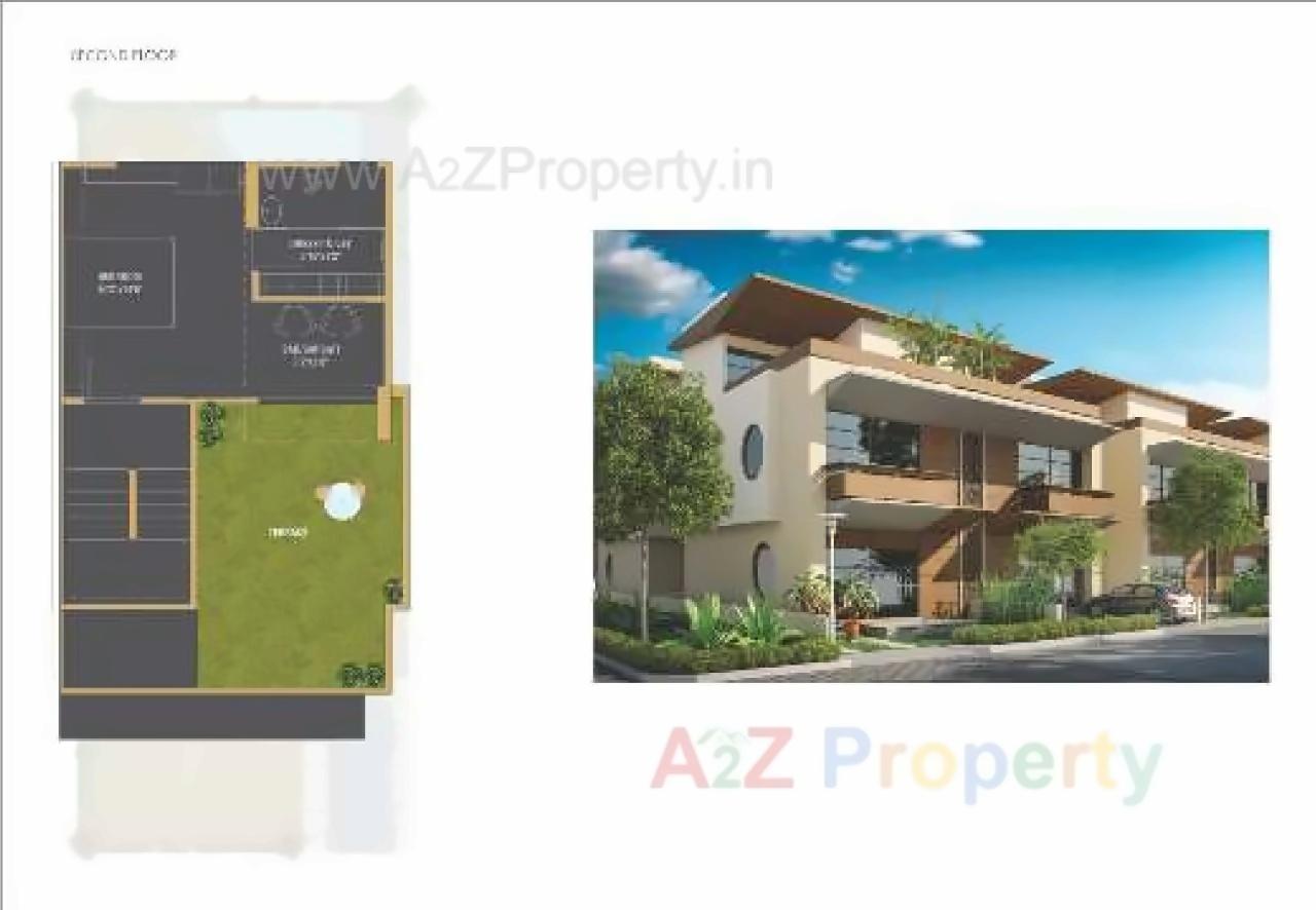 Layout of real estate project Woodscape located at Bill, Vadodara, Gujarat
