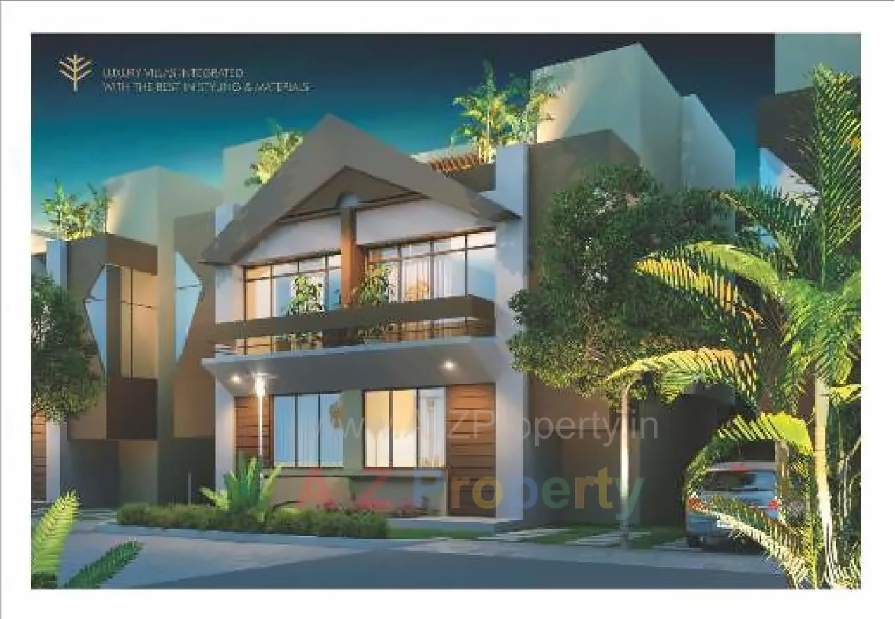 3D Elevation of real estate project Woodscape located at Bill, Vadodara, Gujarat