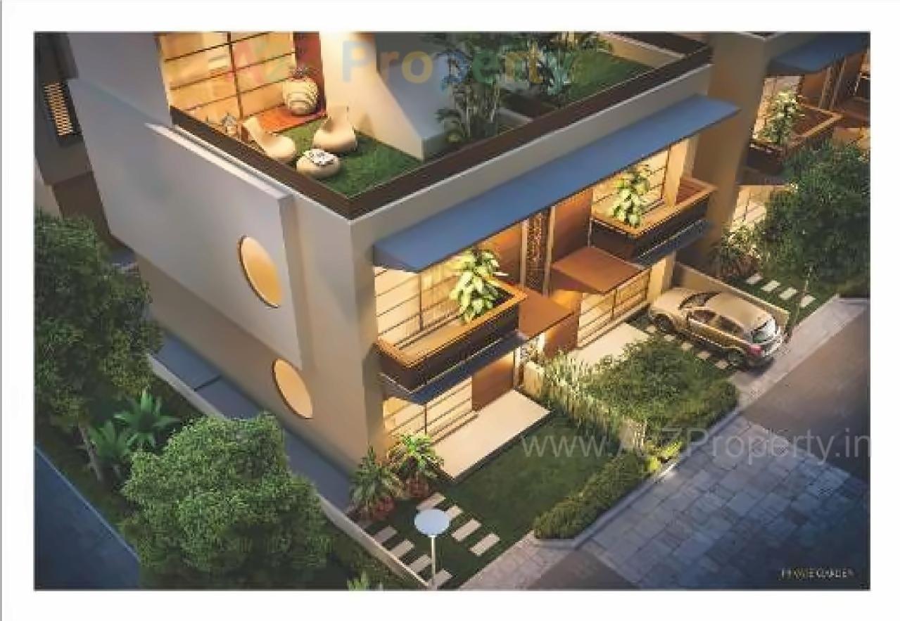 3D Elevation of real estate project Woodscape located at Bill, Vadodara, Gujarat