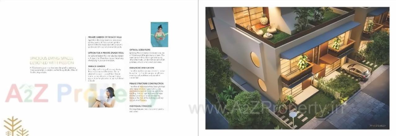 3D Elevation of real estate project Woodscape located at Bill, Vadodara, Gujarat