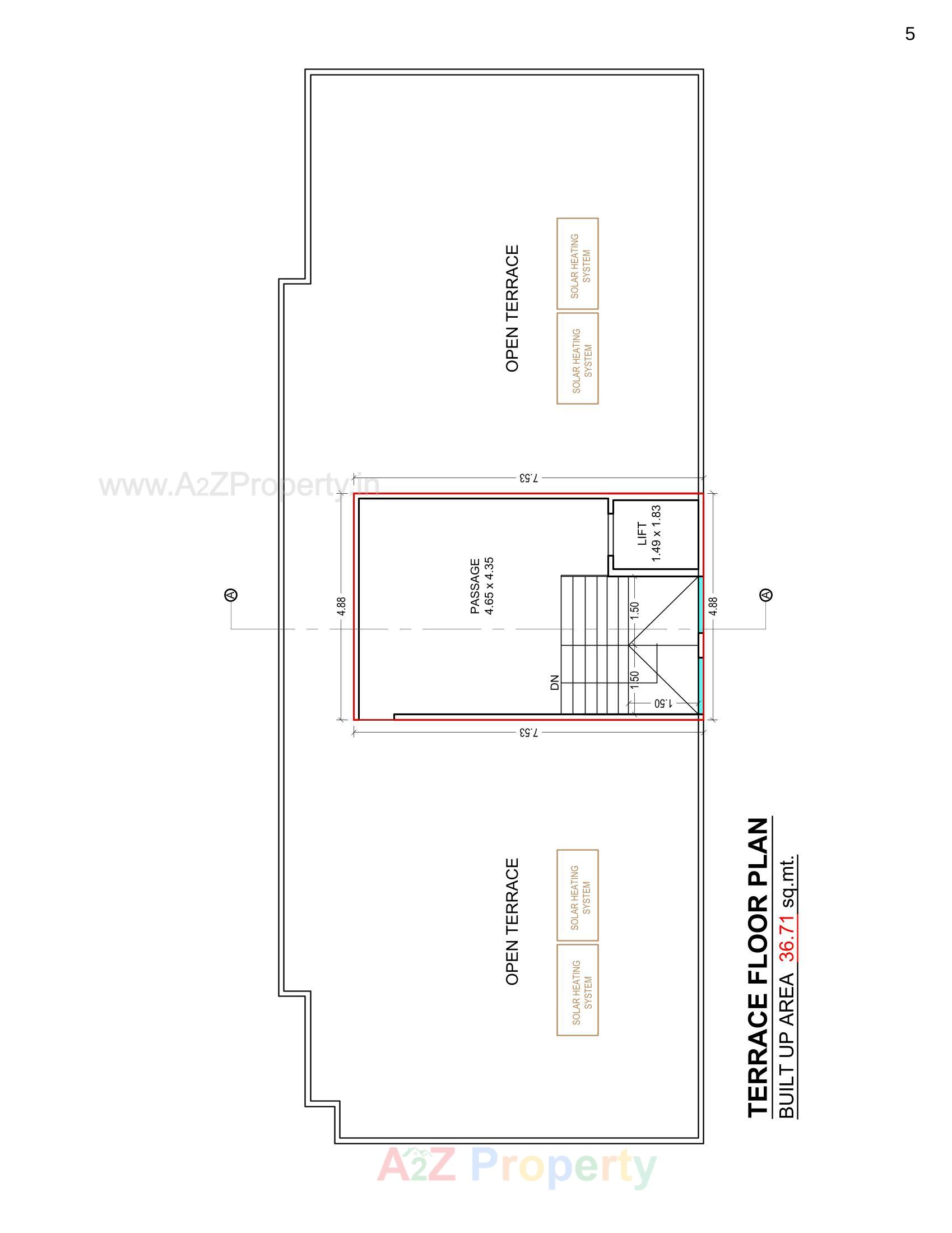 Layout of real estate project Yajat Aura located at Gotri, Vadodara, Gujarat