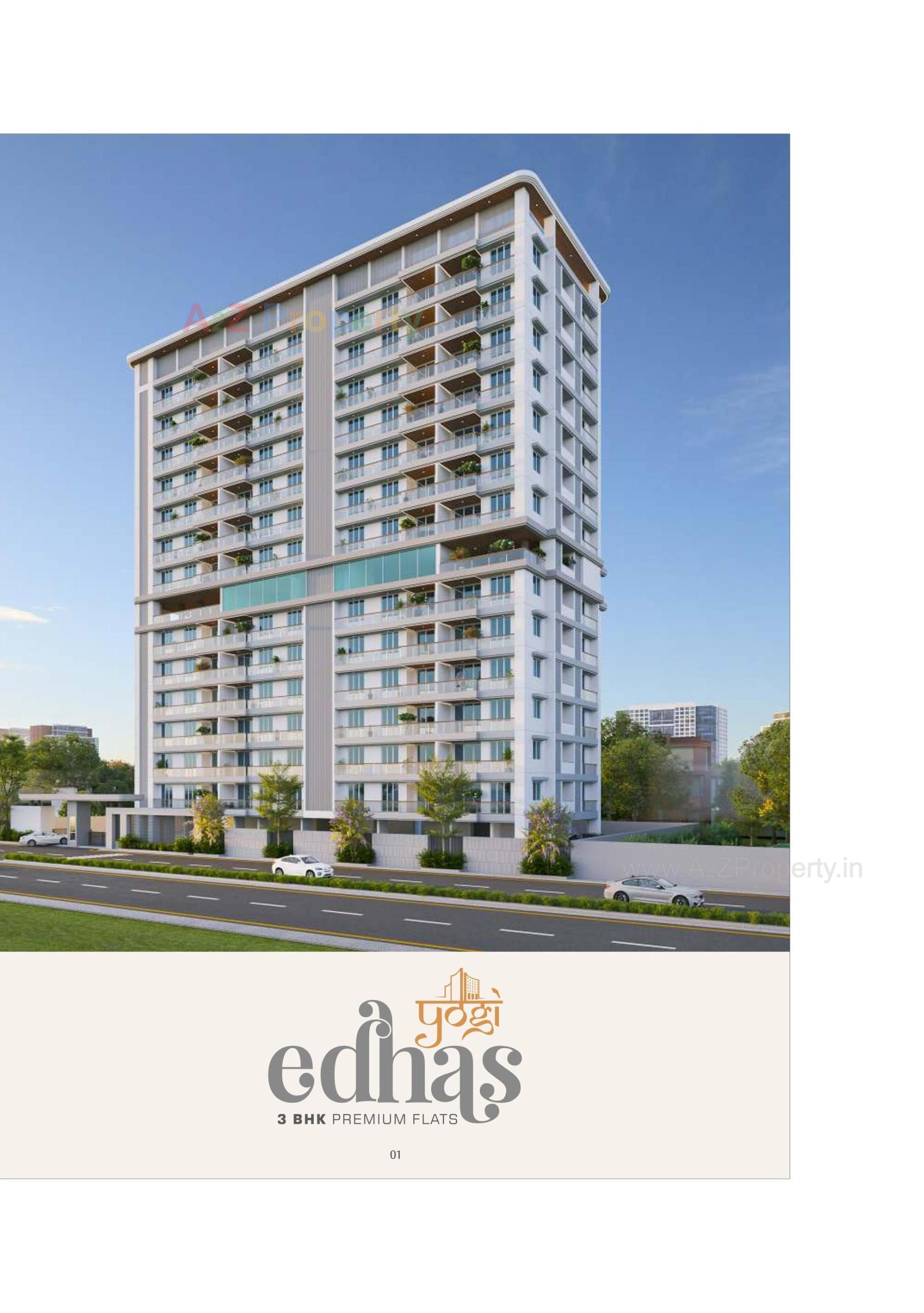 3D Elevation of real estate project Yogi Edhas located at Jambuva, Vadodara, Gujarat