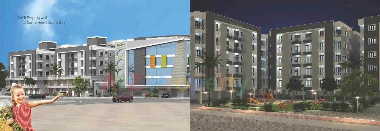 3D Elevation of real estate project Yogi Residency located at Atladara, Vadodara, Gujarat