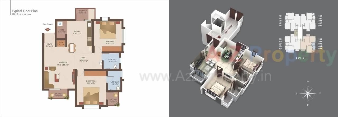 Layout of real estate project Yogi Residency located at Atladara, Vadodara, Gujarat