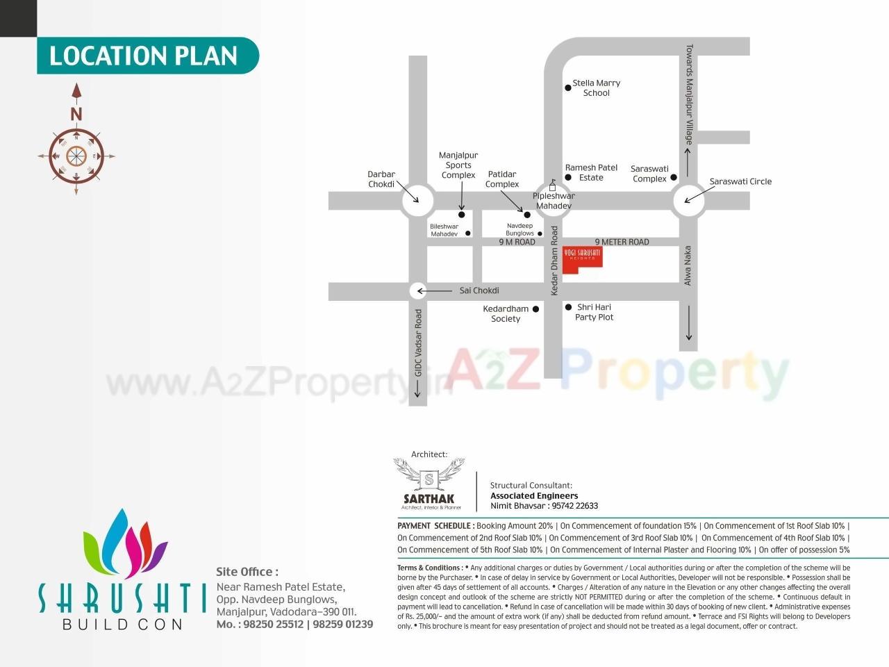  of real estate project Yogi Shrushti Heights located at Manjalpur, Vadodara, Gujarat