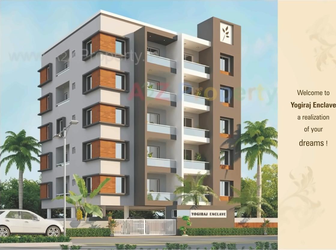3D Elevation of real estate project Yogiraj Enclave located at Kasba, Vadodara, Gujarat