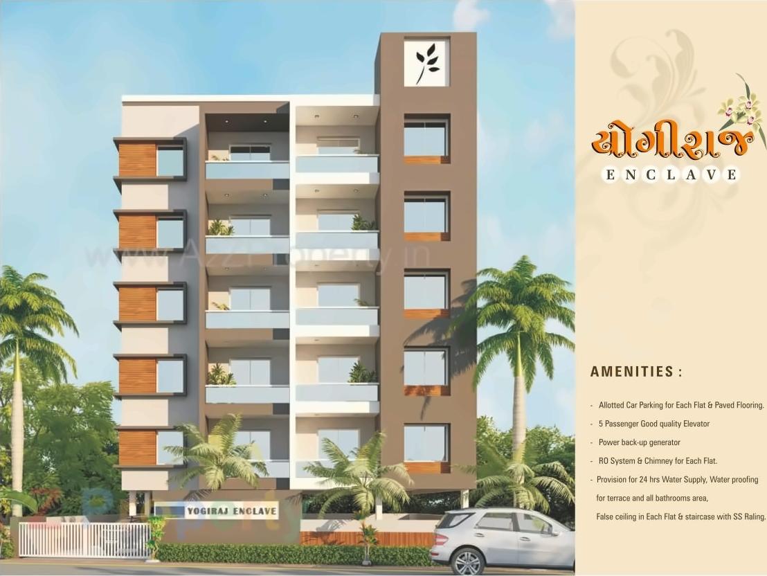 3D Elevation of real estate project Yogiraj Enclave located at Kasba, Vadodara, Gujarat