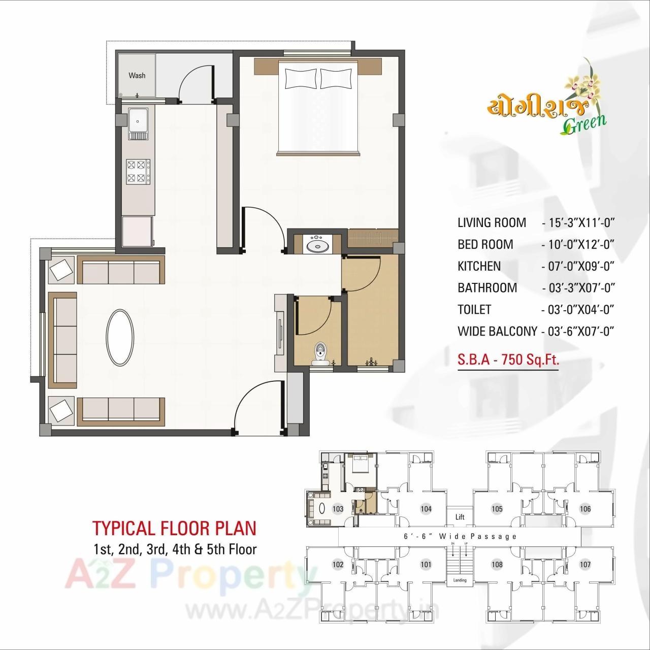 Layout of real estate project Yogiraj Green located at Dasharath, Vadodara, Gujarat