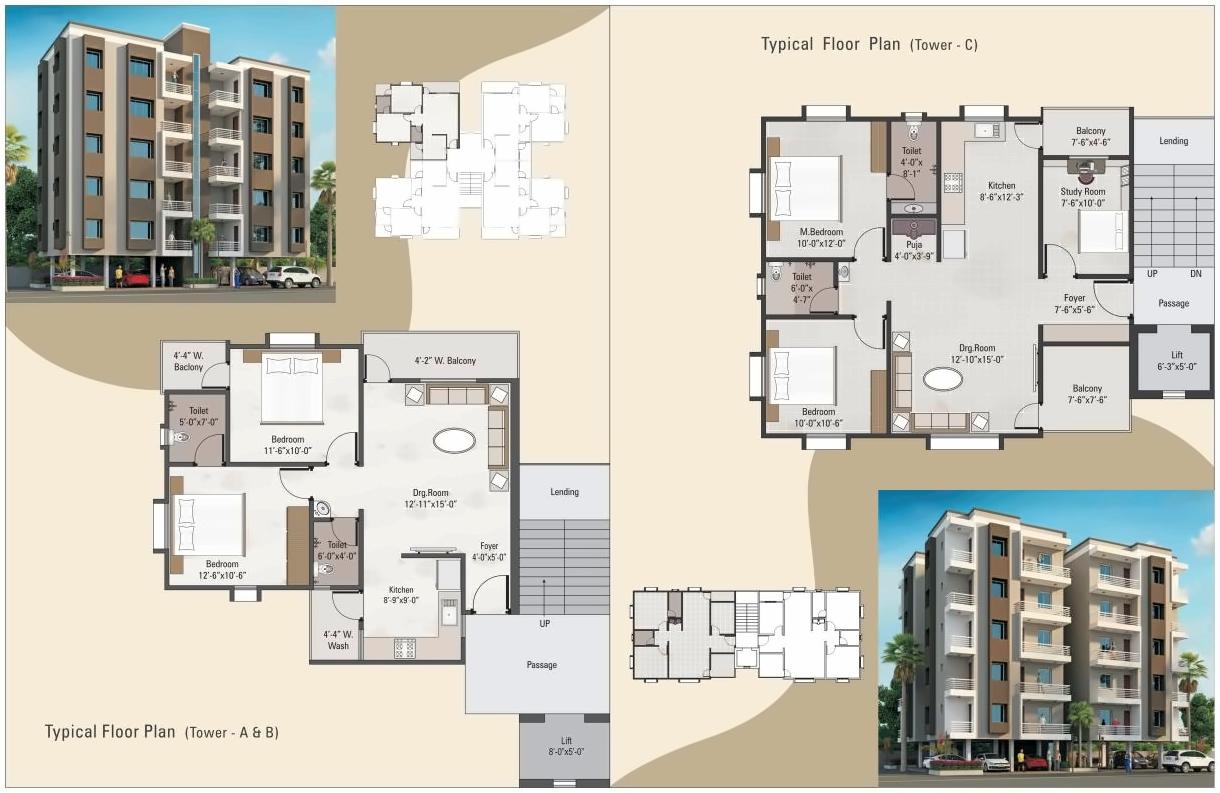 Layout of real estate project Yogiraj Upvan located at Dasharath, Vadodara, Gujarat