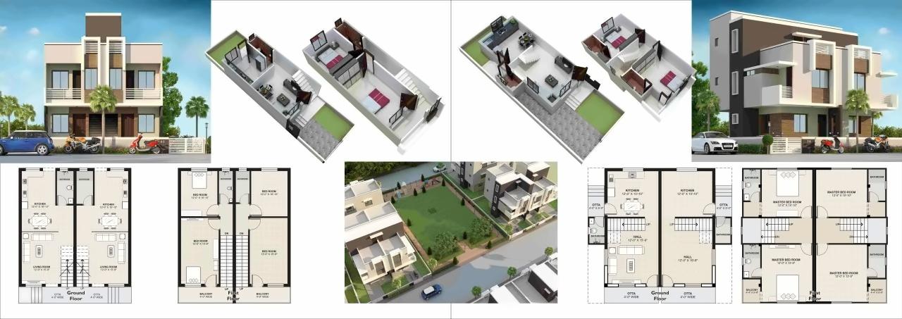 Layout of real estate project Yogiraj Upvan located at Dasharath, Vadodara, Gujarat