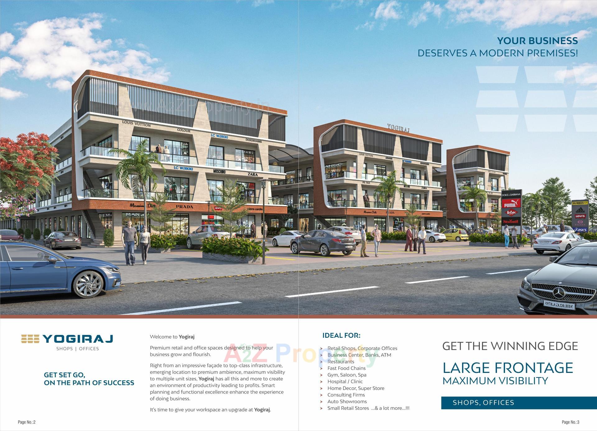 3D Elevation of real estate project Yogiraj located at Karjan, Vadodara, Gujarat