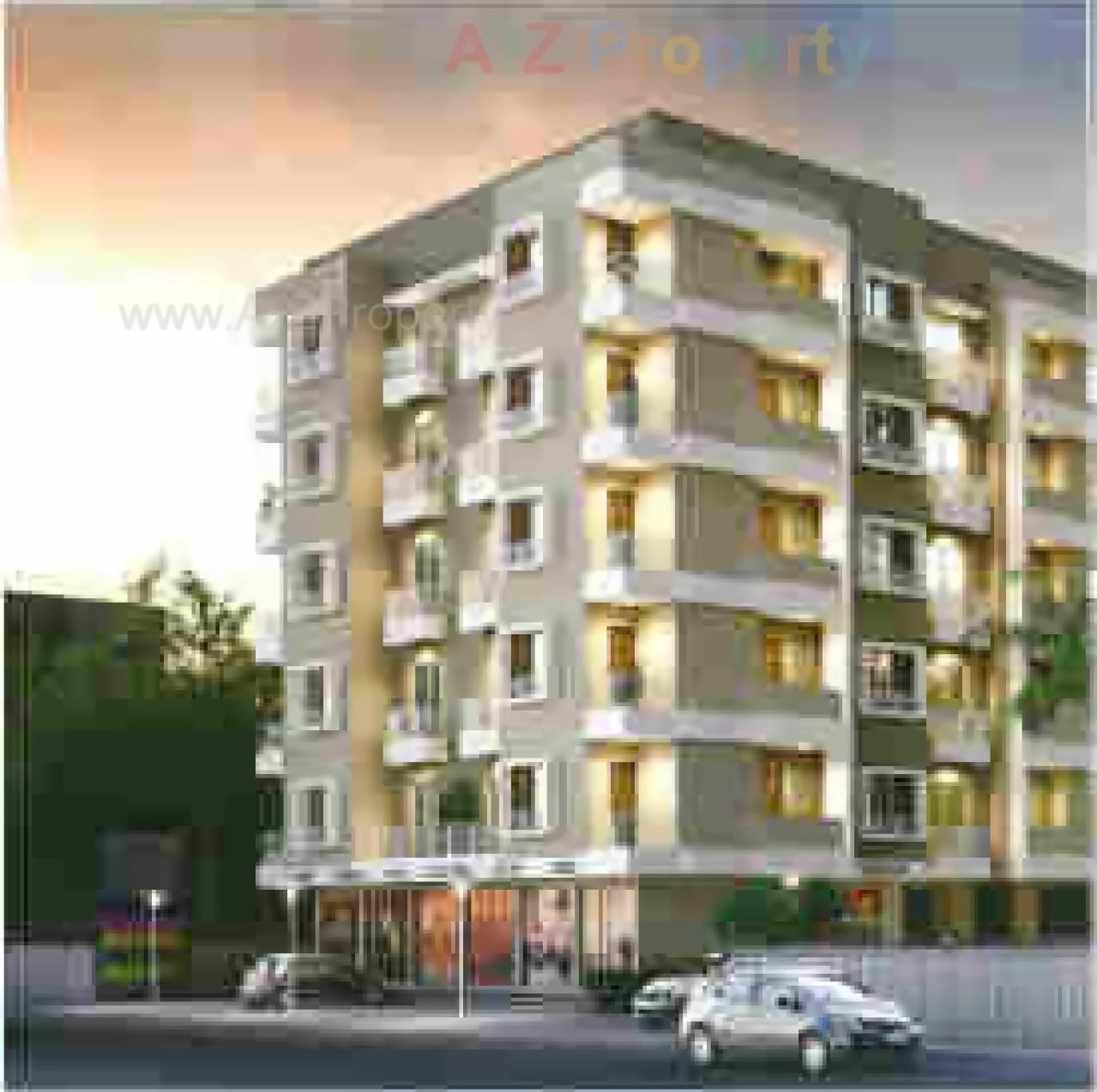 3D Elevation of real estate project Zainee Residency located at Sayajipura, Vadodara, Gujarat