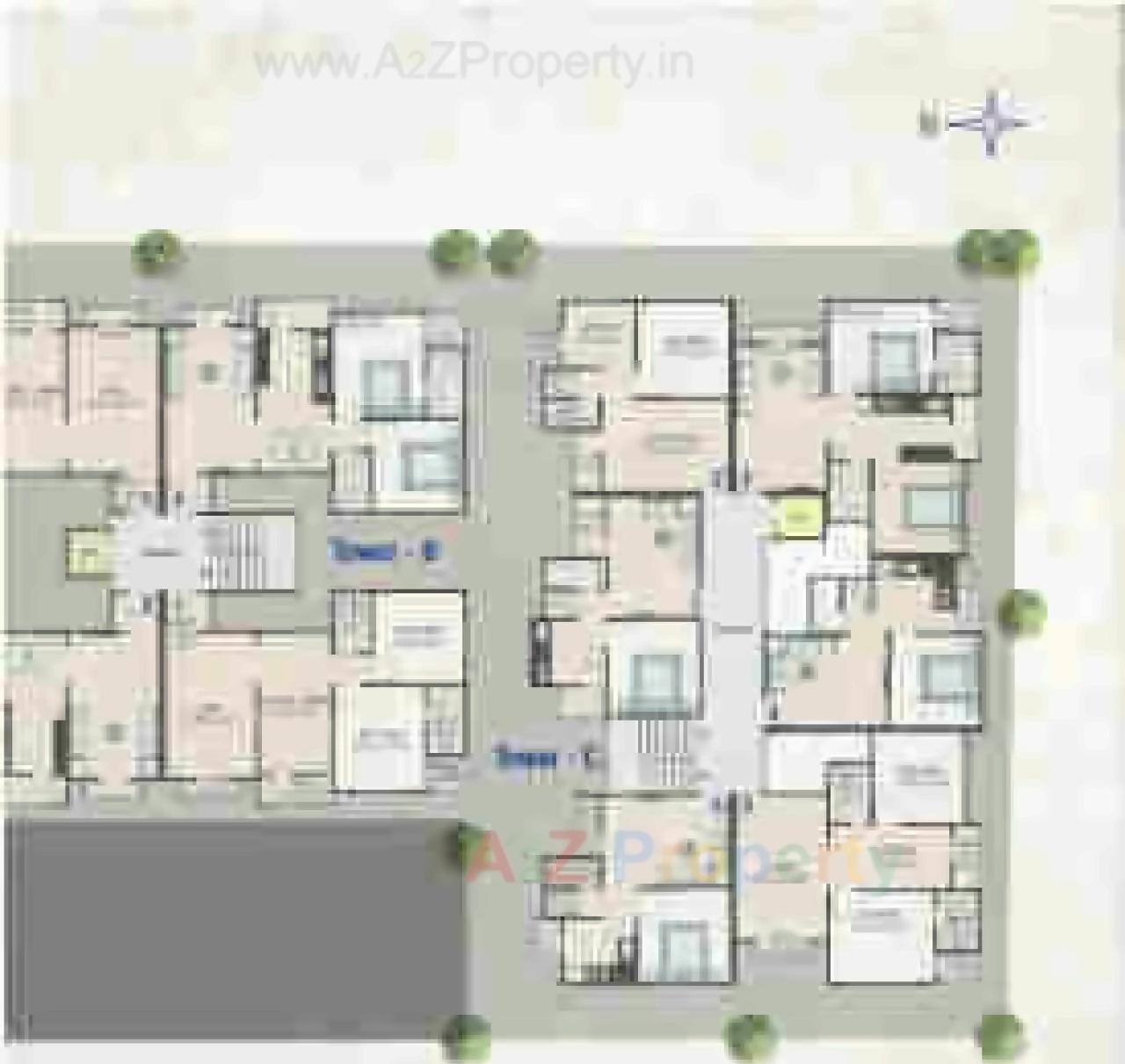 Layout of real estate project Zainee Residency located at Sayajipura, Vadodara, Gujarat