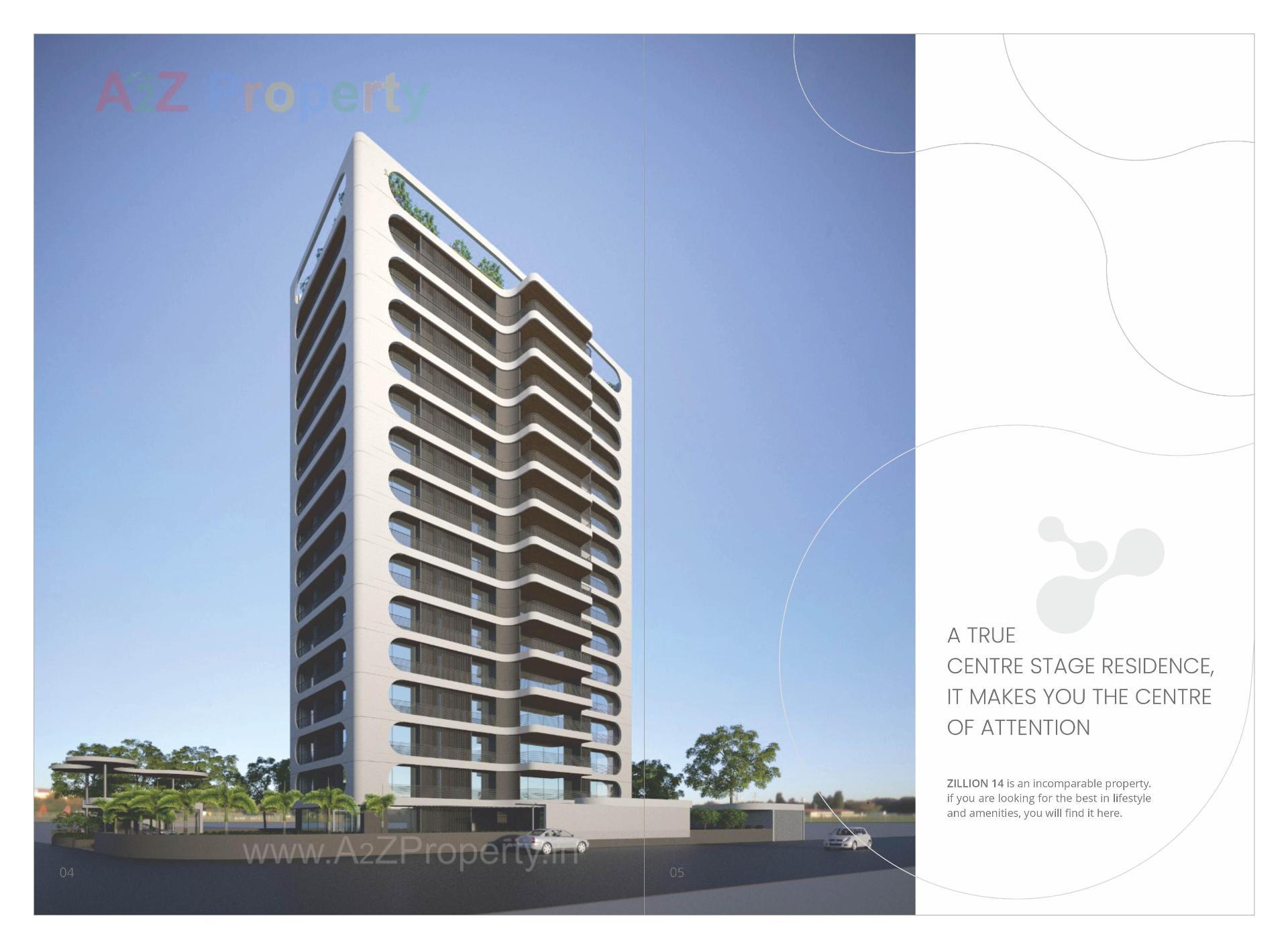 3D Elevation of real estate project Zillion Fourteen located at Chhani, Vadodara, Gujarat