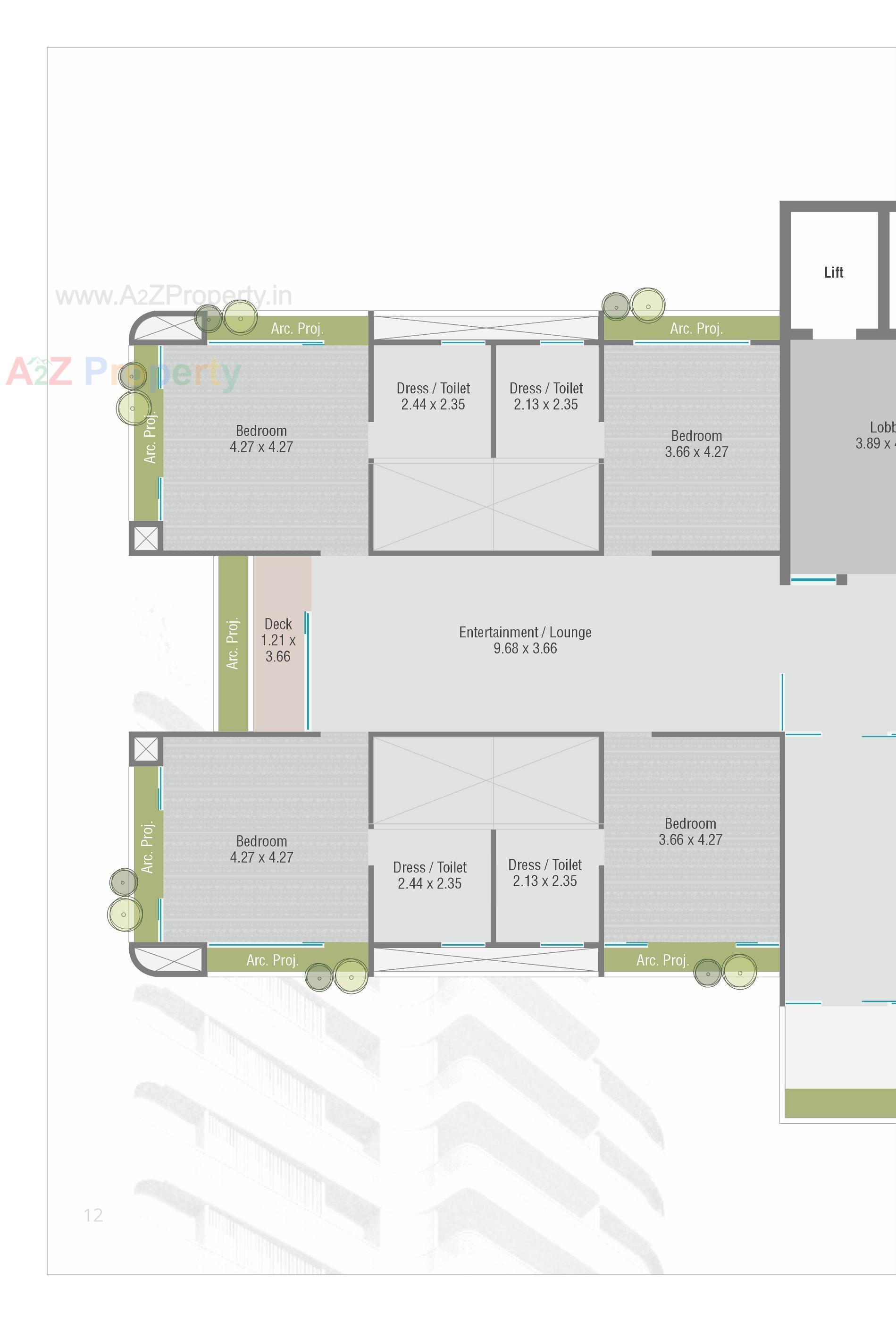Layout of real estate project Zillion Fourteen located at Chhani, Vadodara, Gujarat