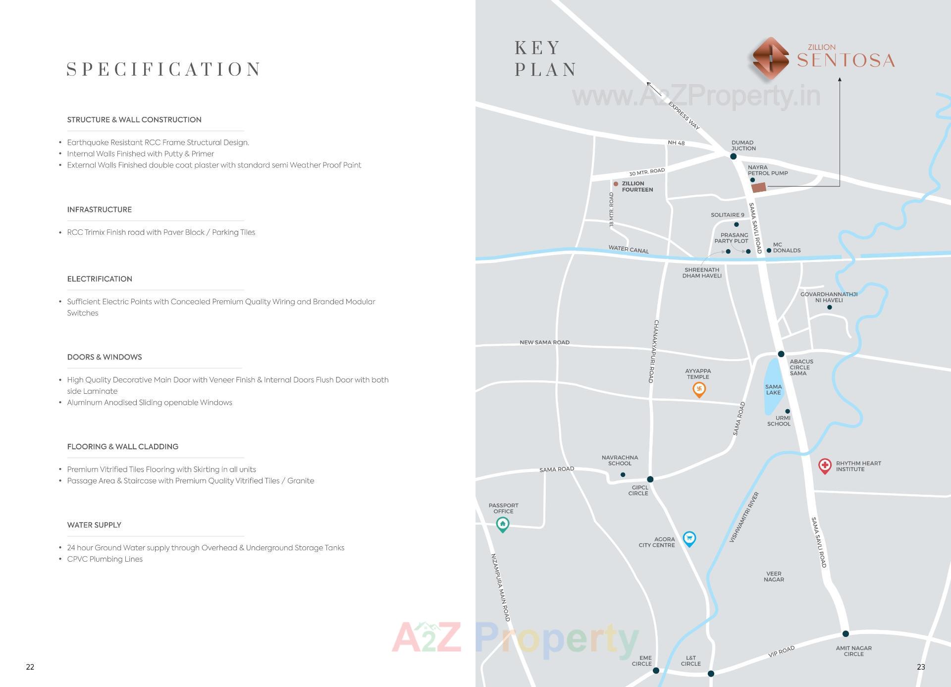  of real estate project Zillion Sentosa located at Sama-dumad-vemali, Vadodara, Gujarat