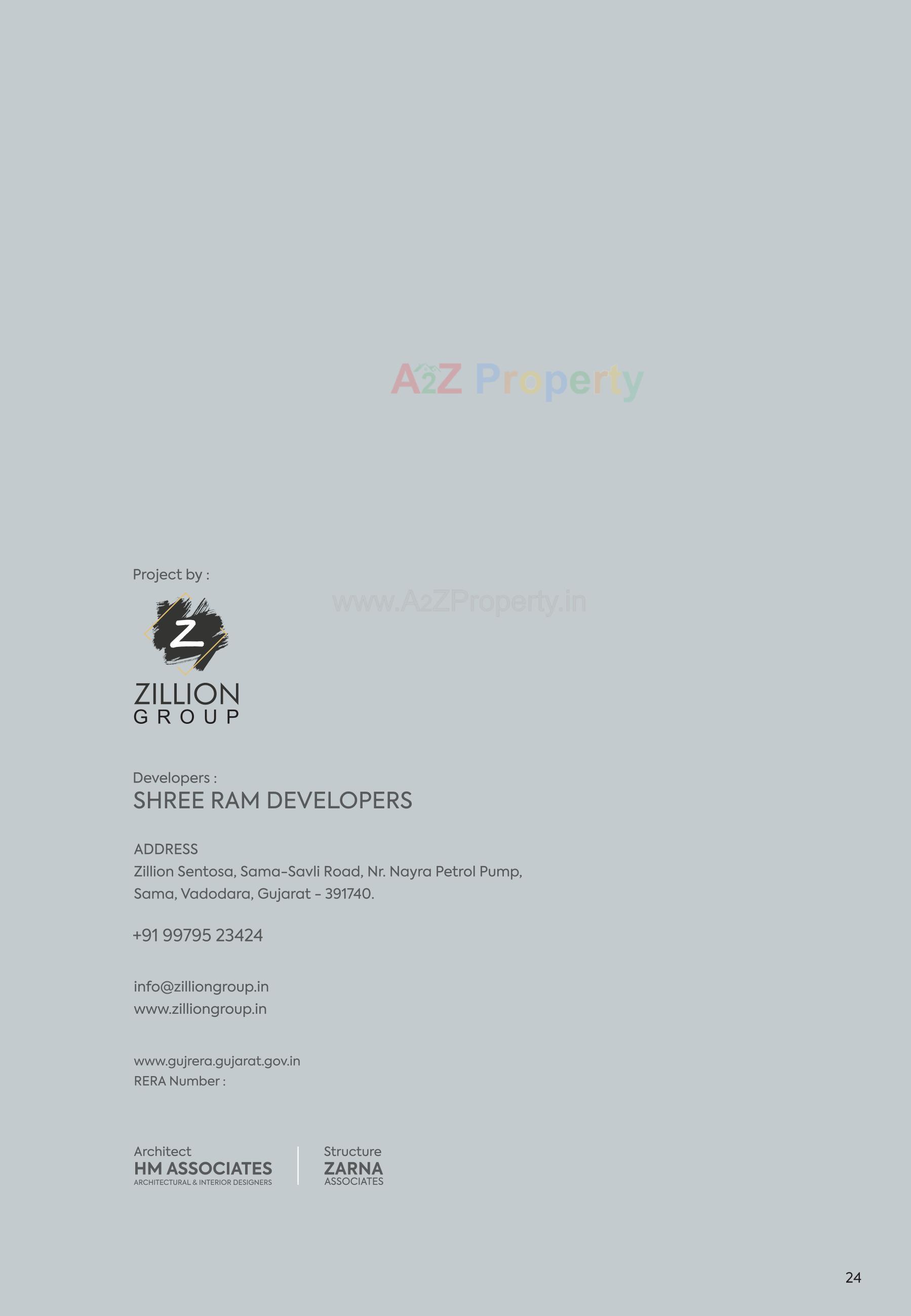  of real estate project Zillion Sentosa located at Sama-dumad-vemali, Vadodara, Gujarat