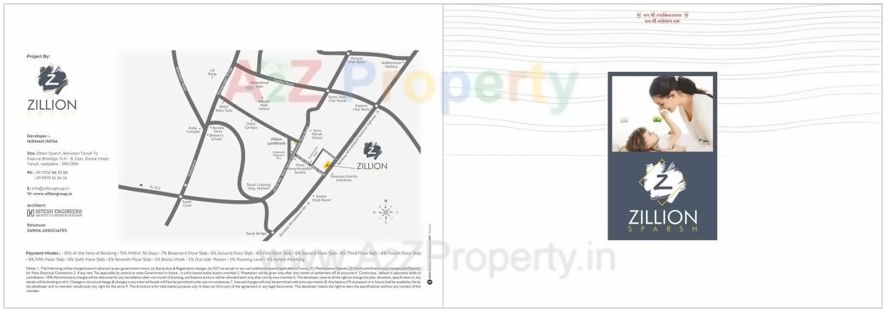  of real estate project Zillion Sparsh located at Tarsali, Vadodara, Gujarat