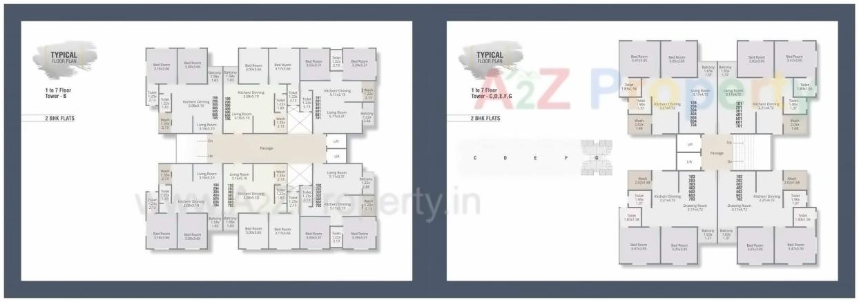 Layout of real estate project Zillion Sparsh located at Tarsali, Vadodara, Gujarat