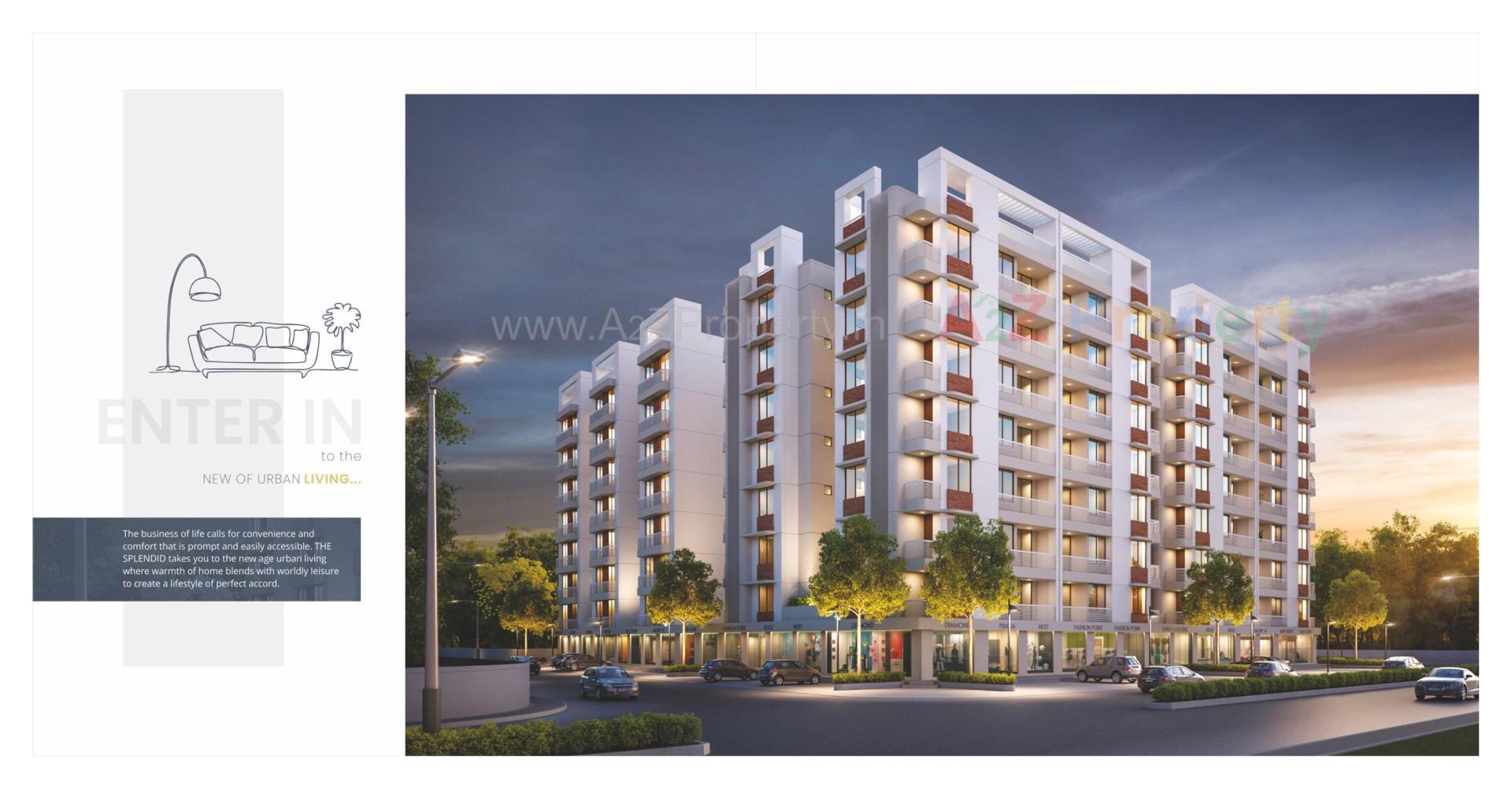 3D Elevation of real estate project Zillion The Splendid located at Bapod, Vadodara, Gujarat