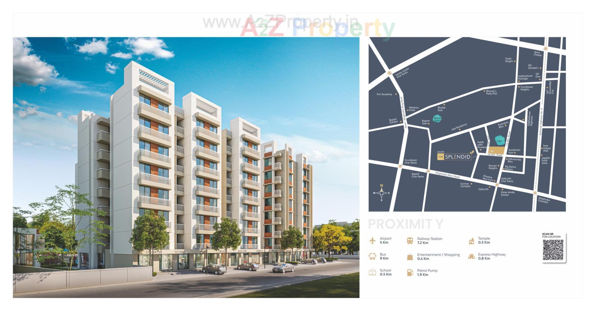  of real estate project Zillion The Splendid located at Bapod, Vadodara, Gujarat