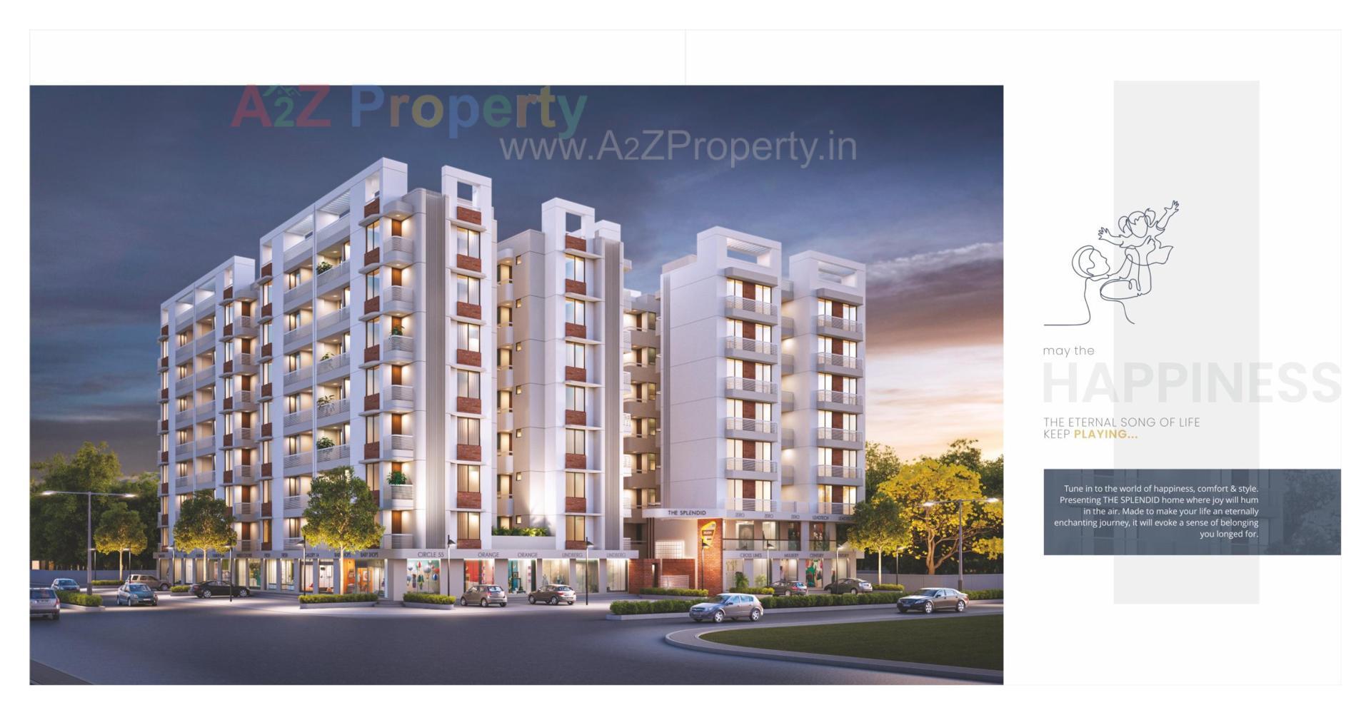 3D Elevation of real estate project Zillion The Splendid located at Bapod, Vadodara, Gujarat