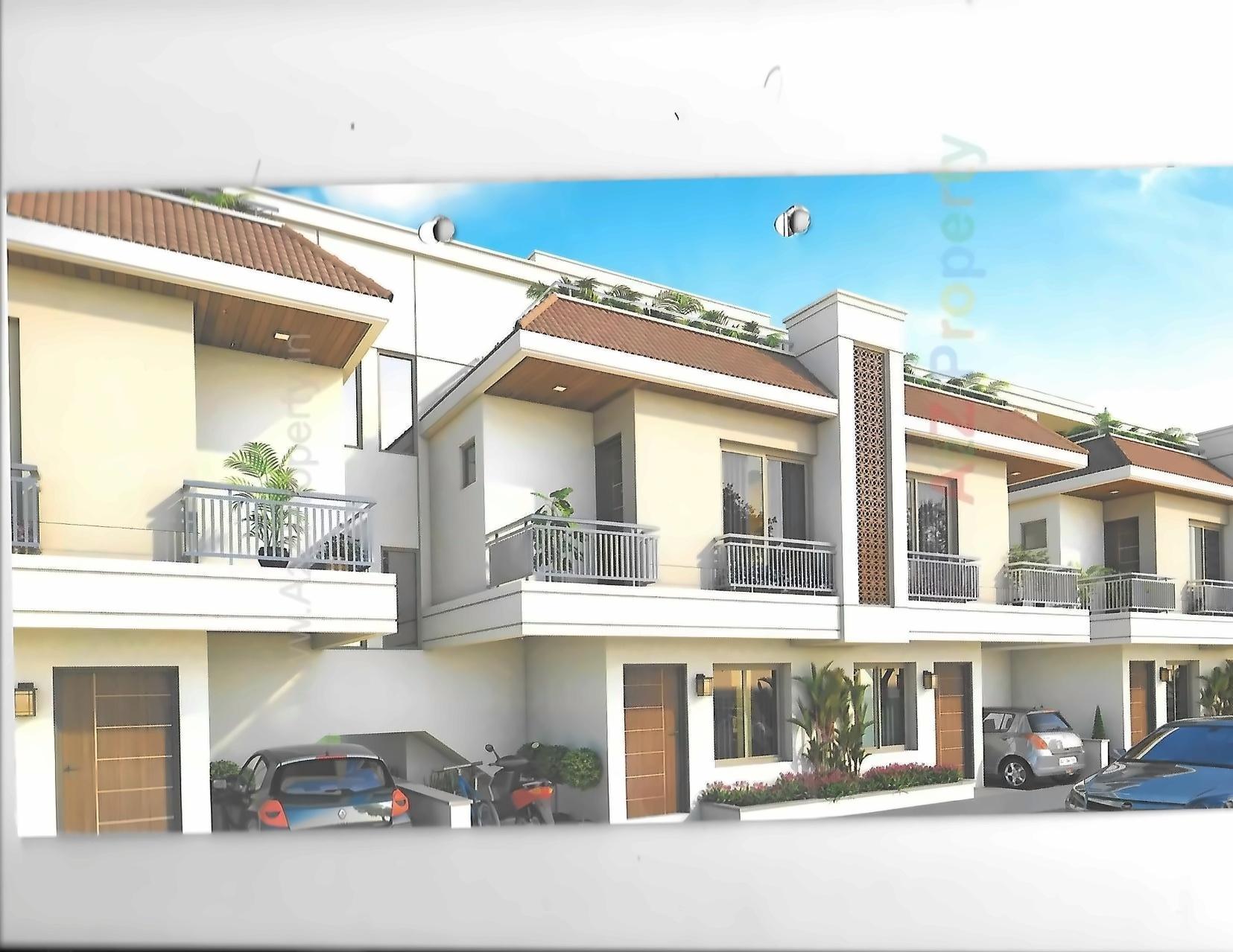 3D Elevation of real estate project Zubeda Residency located at Tandalaja, Vadodara, Gujarat