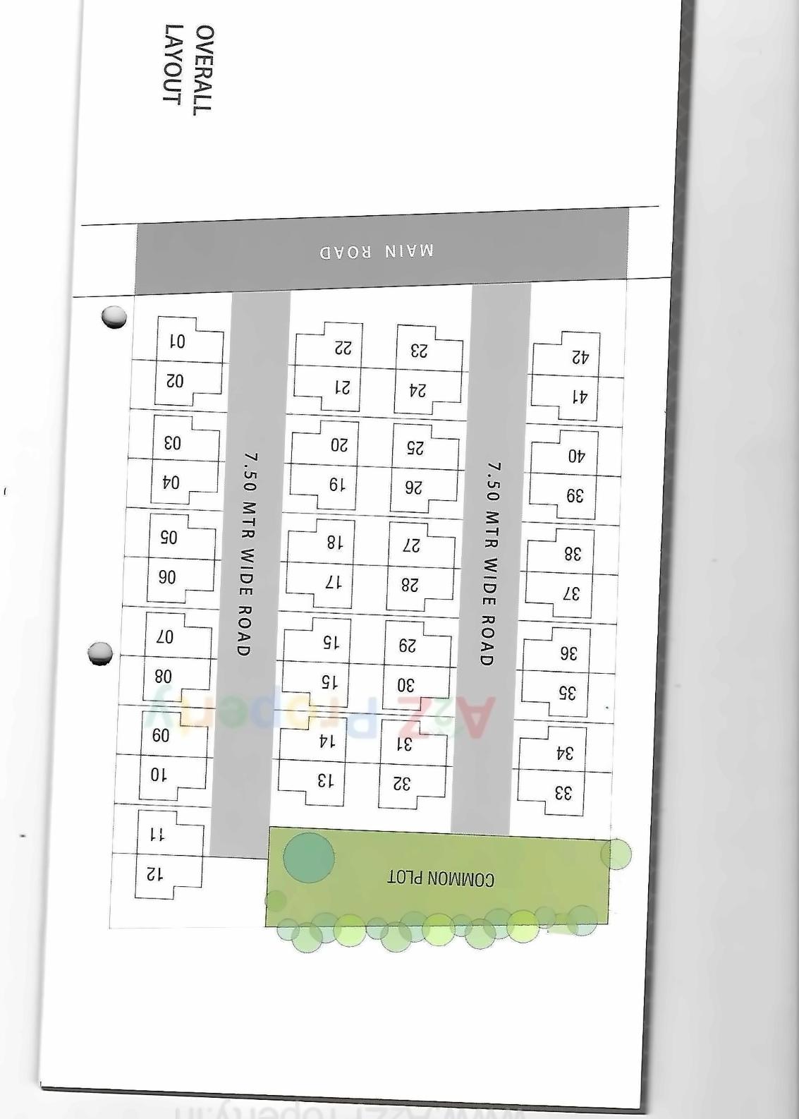 Layout of real estate project Zubeda Residency located at Tandalaja, Vadodara, Gujarat