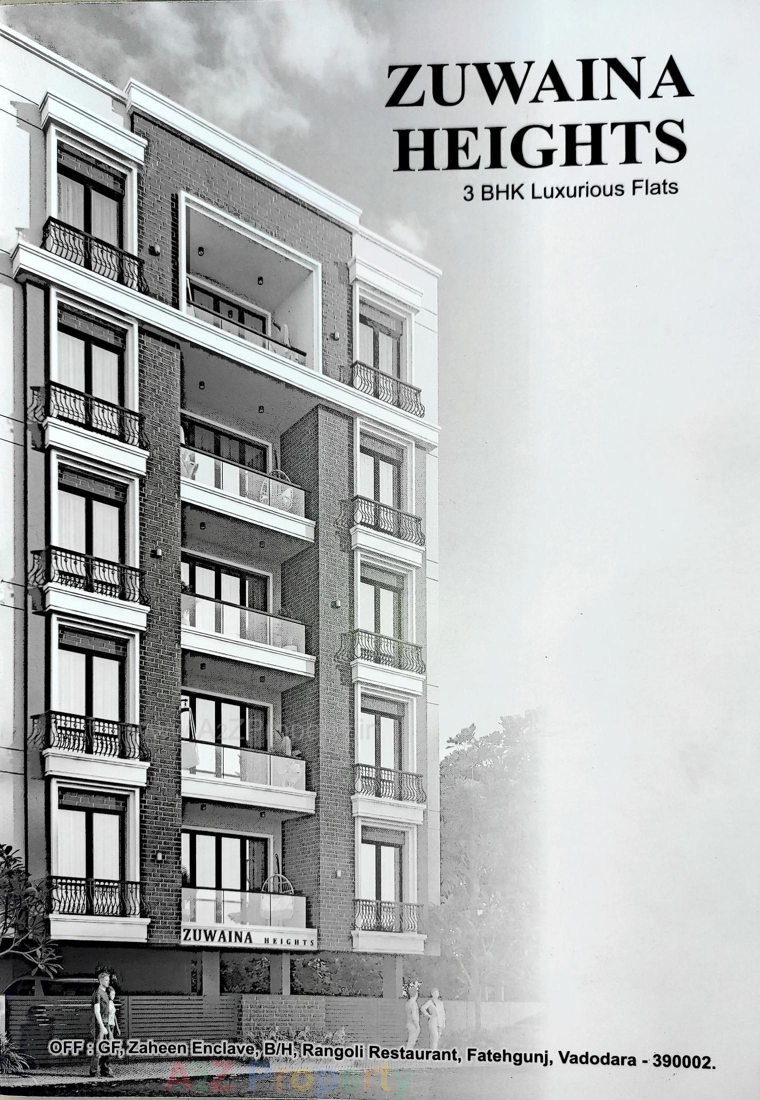 3D Elevation of real estate project Zuwaina Heights located at Kasba, Vadodara, Gujarat