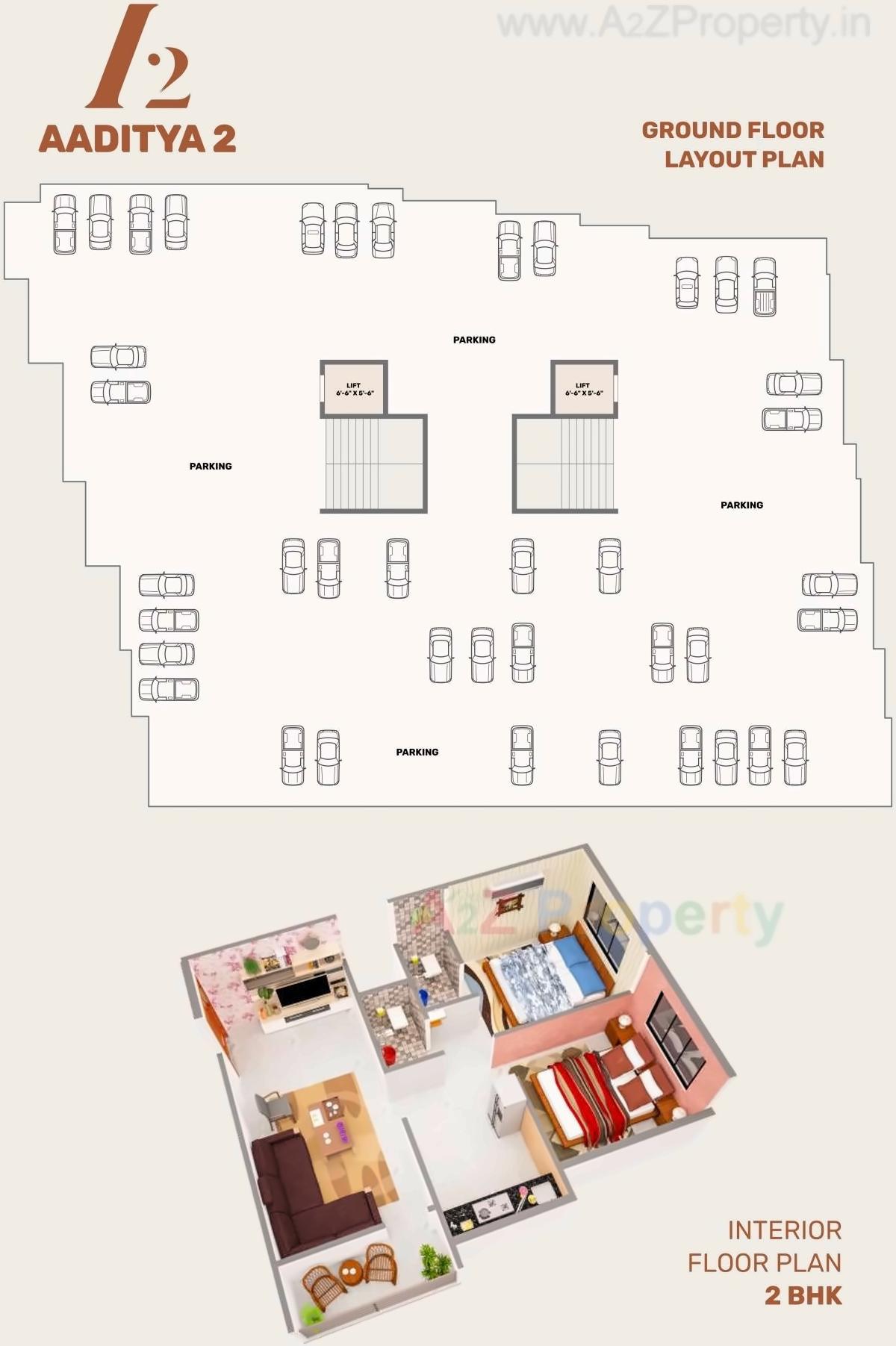 Layout of real estate project Aaditya Avenue located at Valsad, Valsad, Gujarat