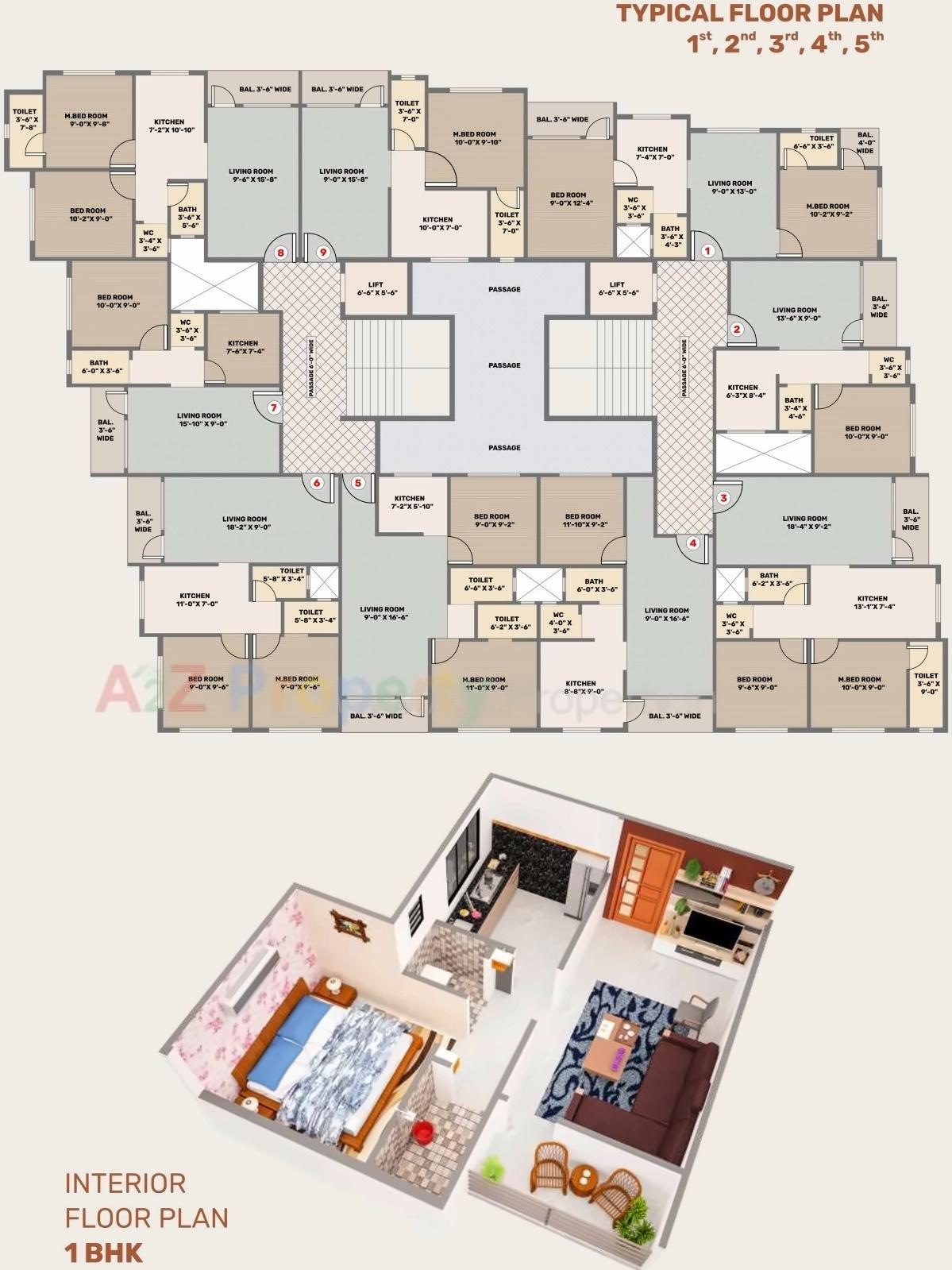Layout of real estate project Aaditya Avenue located at Valsad, Valsad, Gujarat