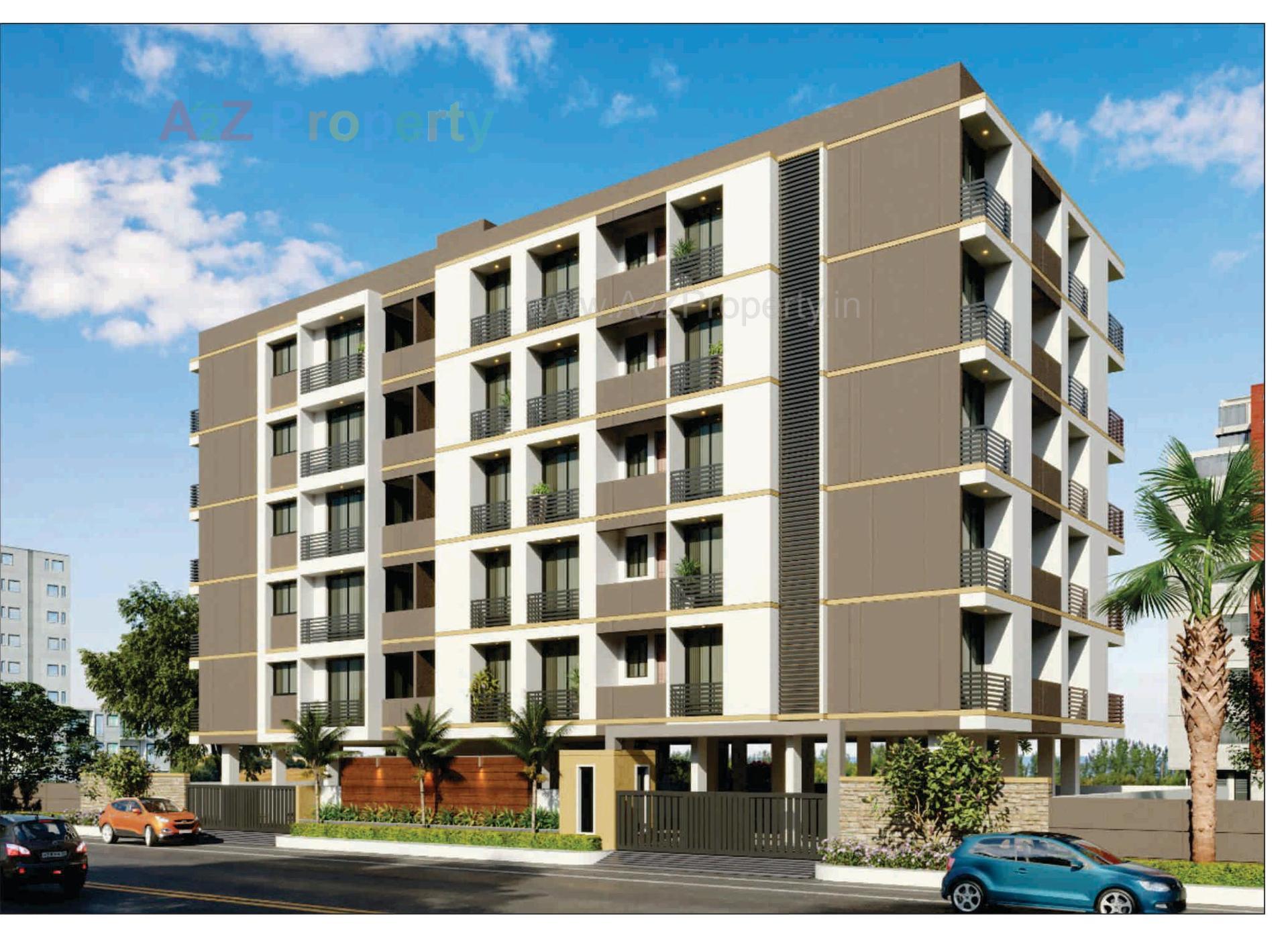 3D Elevation of real estate project Aditya Heights located at Vapi, Valsad, Gujarat